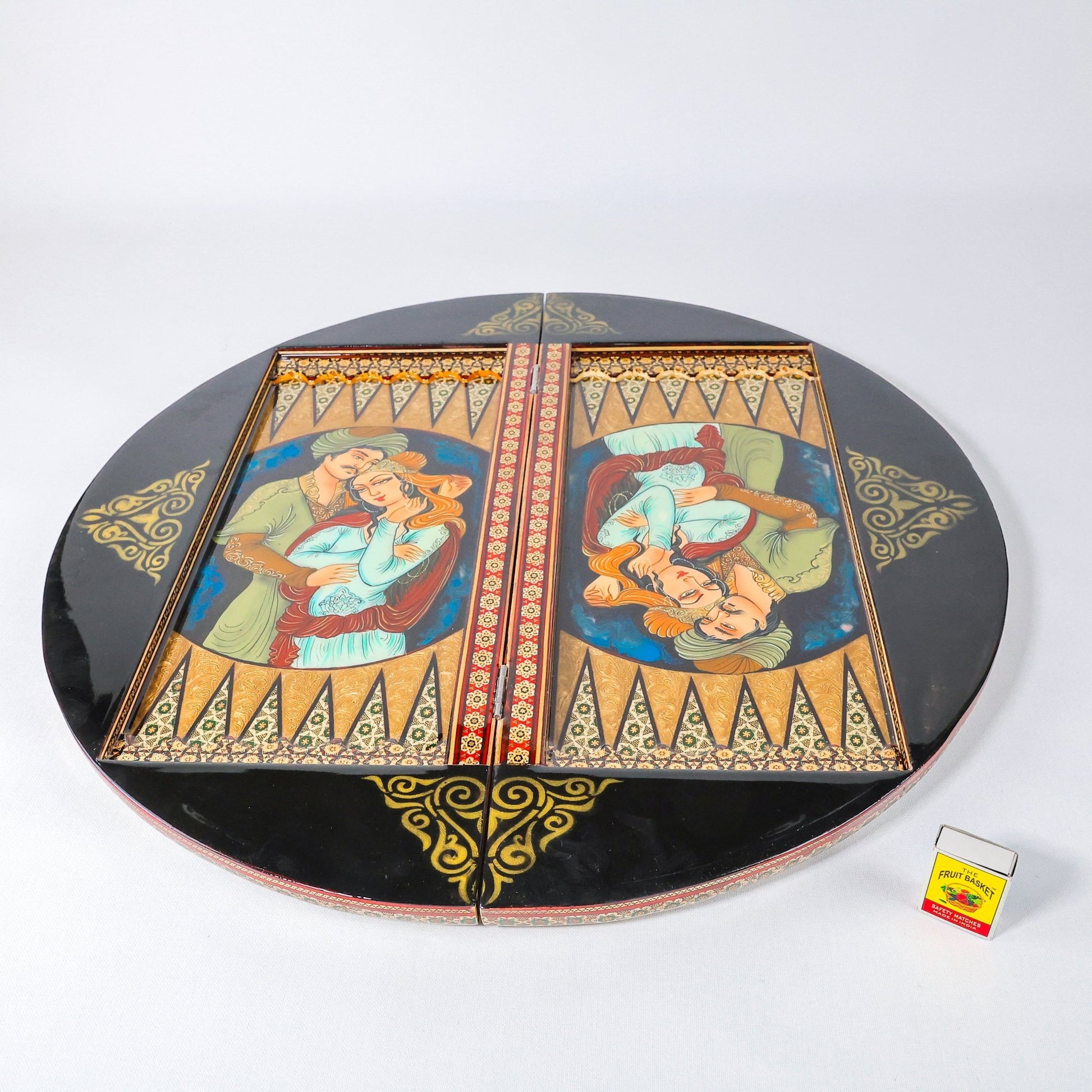 Round Board – Shiraz Miniature Painting – Design 01 – Size 60 cm - Meraas Gallery