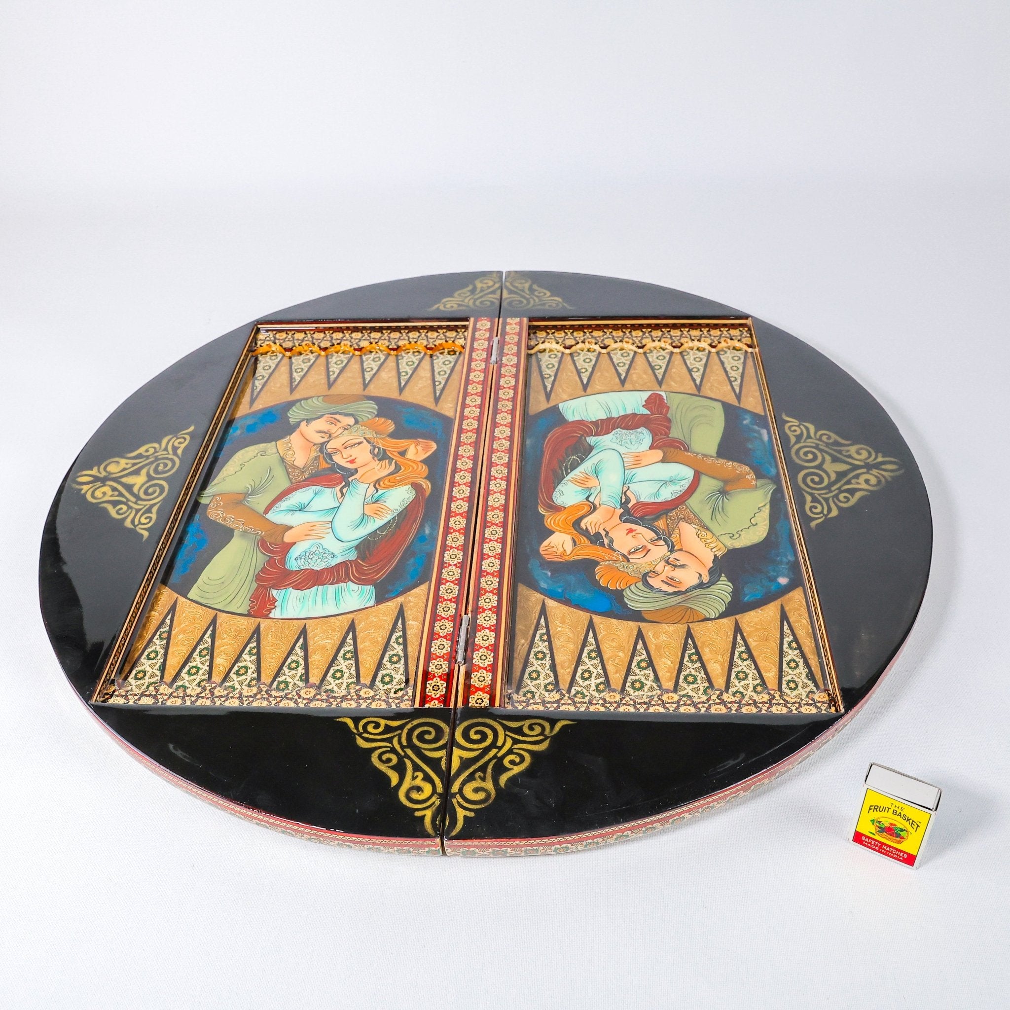 Round Board – Shiraz Miniature Painting – Design 01 – Size 60 cm - Meraas Gallery