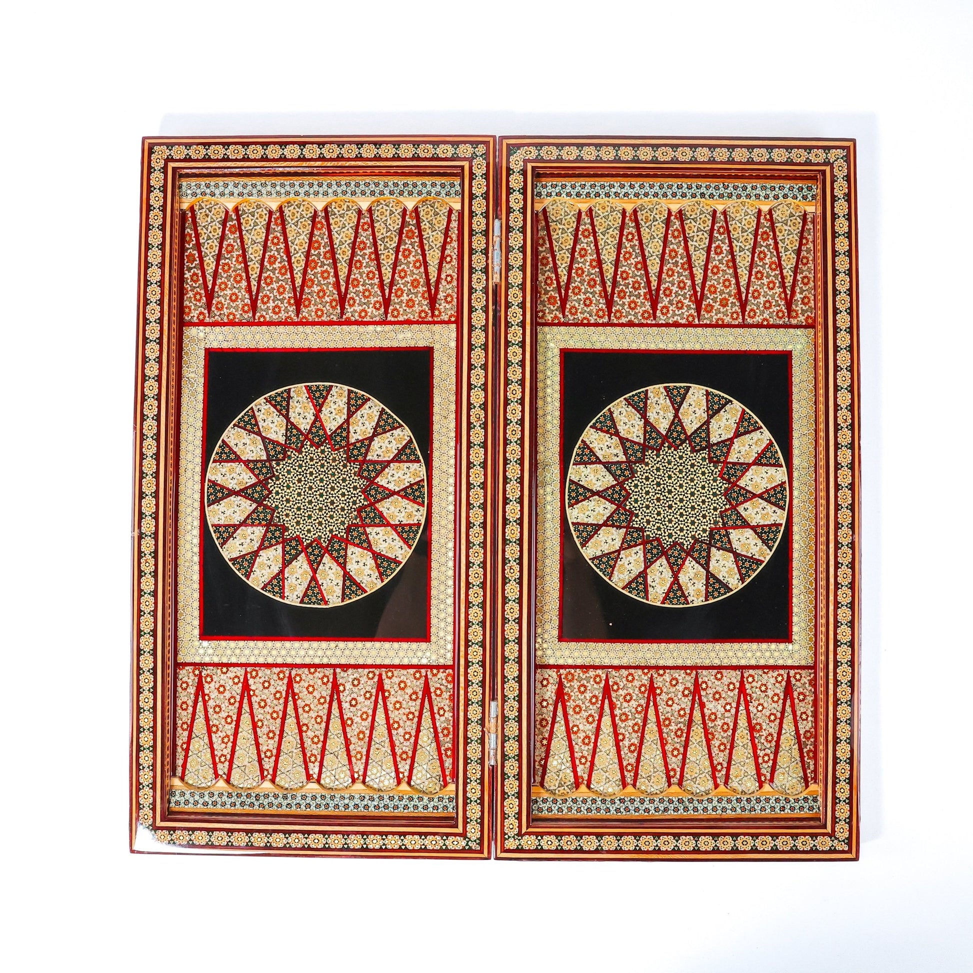 Backgammon Board – Full Khatam – Shirazi Style – Size 50 cm - Meraas Gallery
