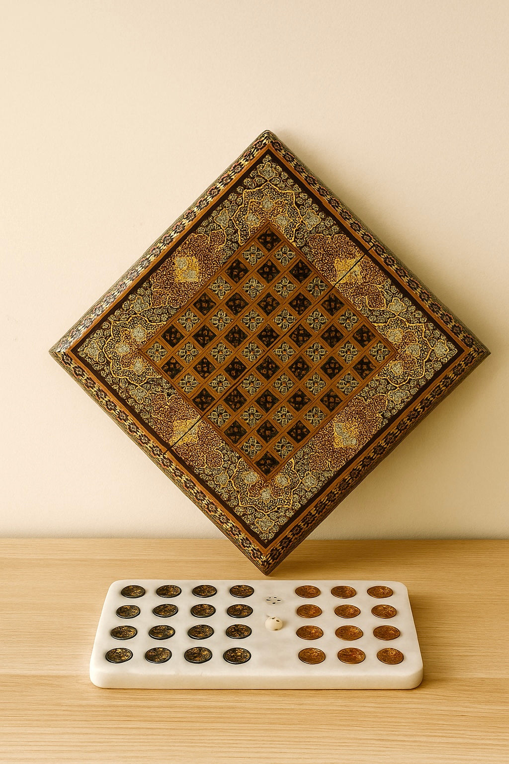 Chess Board - Size 30 - Beechwood Interior 3