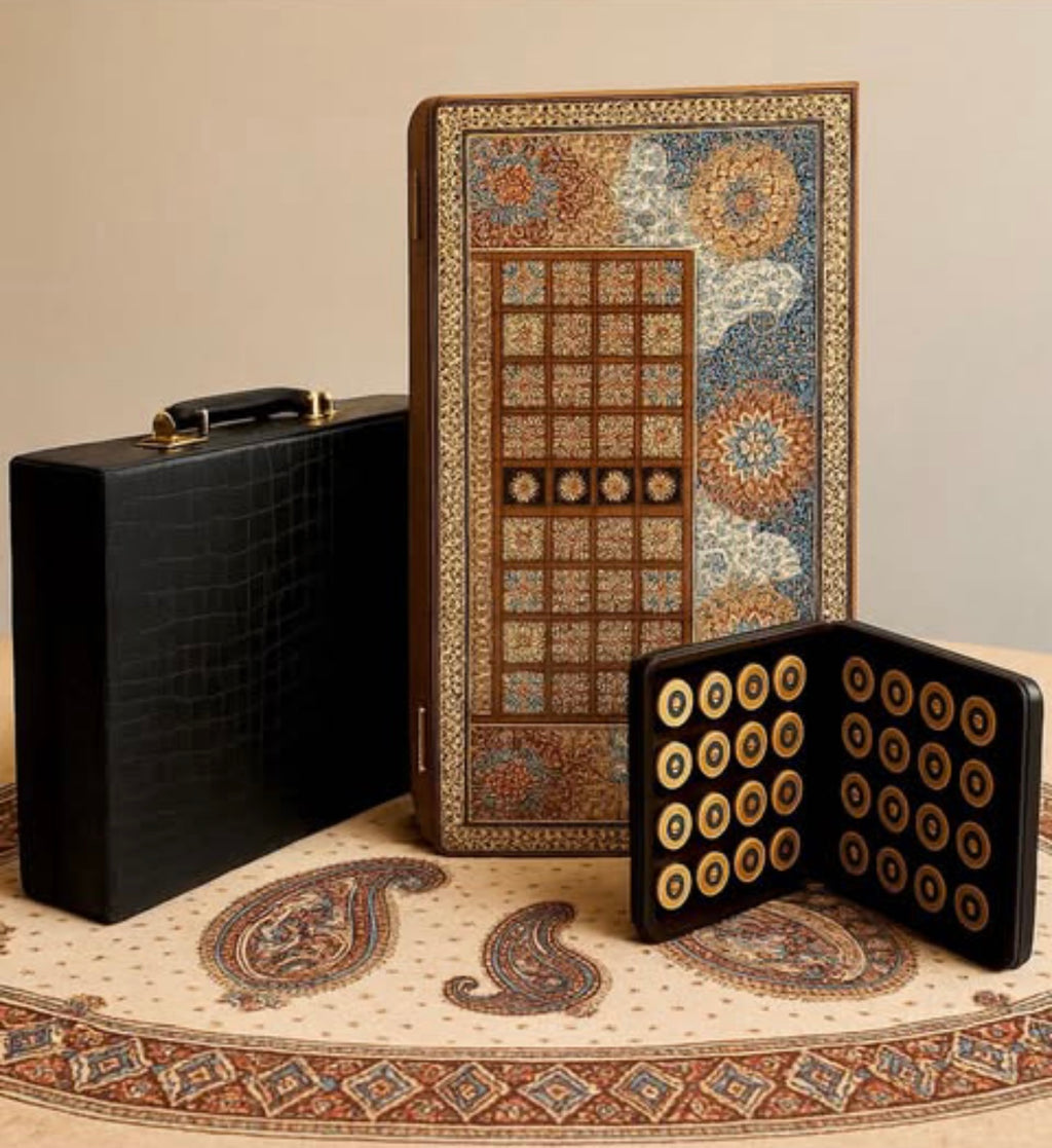 Chess Board Size 40 Shell - Tazhib Design Premium