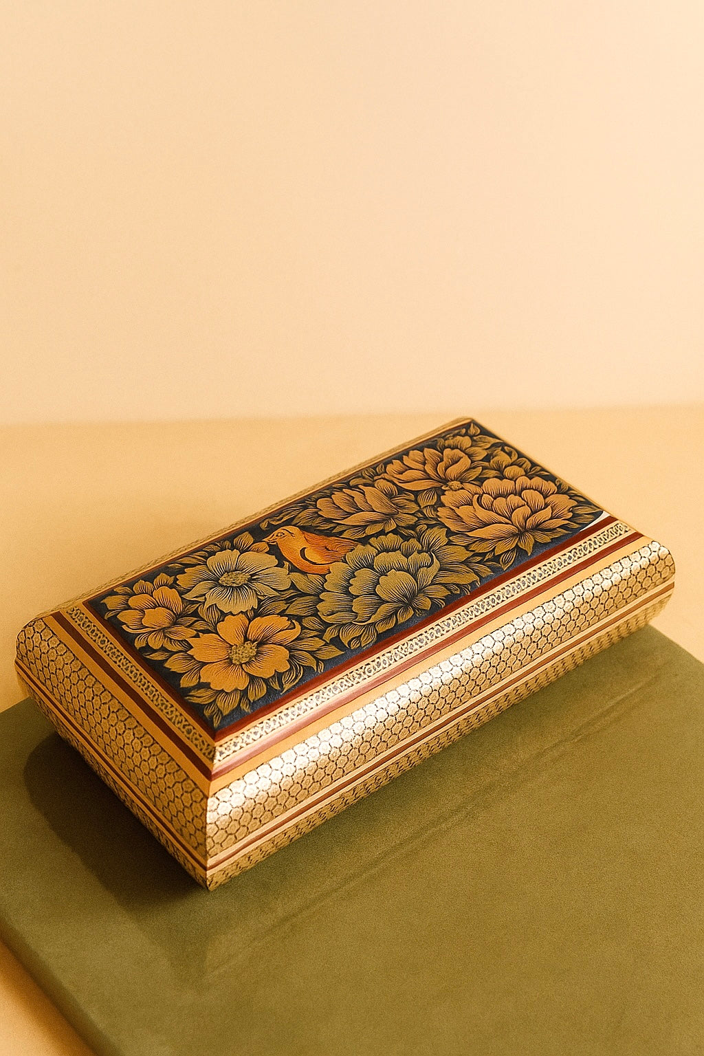 Jewelery Box Top Painting Premium Full Khatam - Size 10x20 Cm