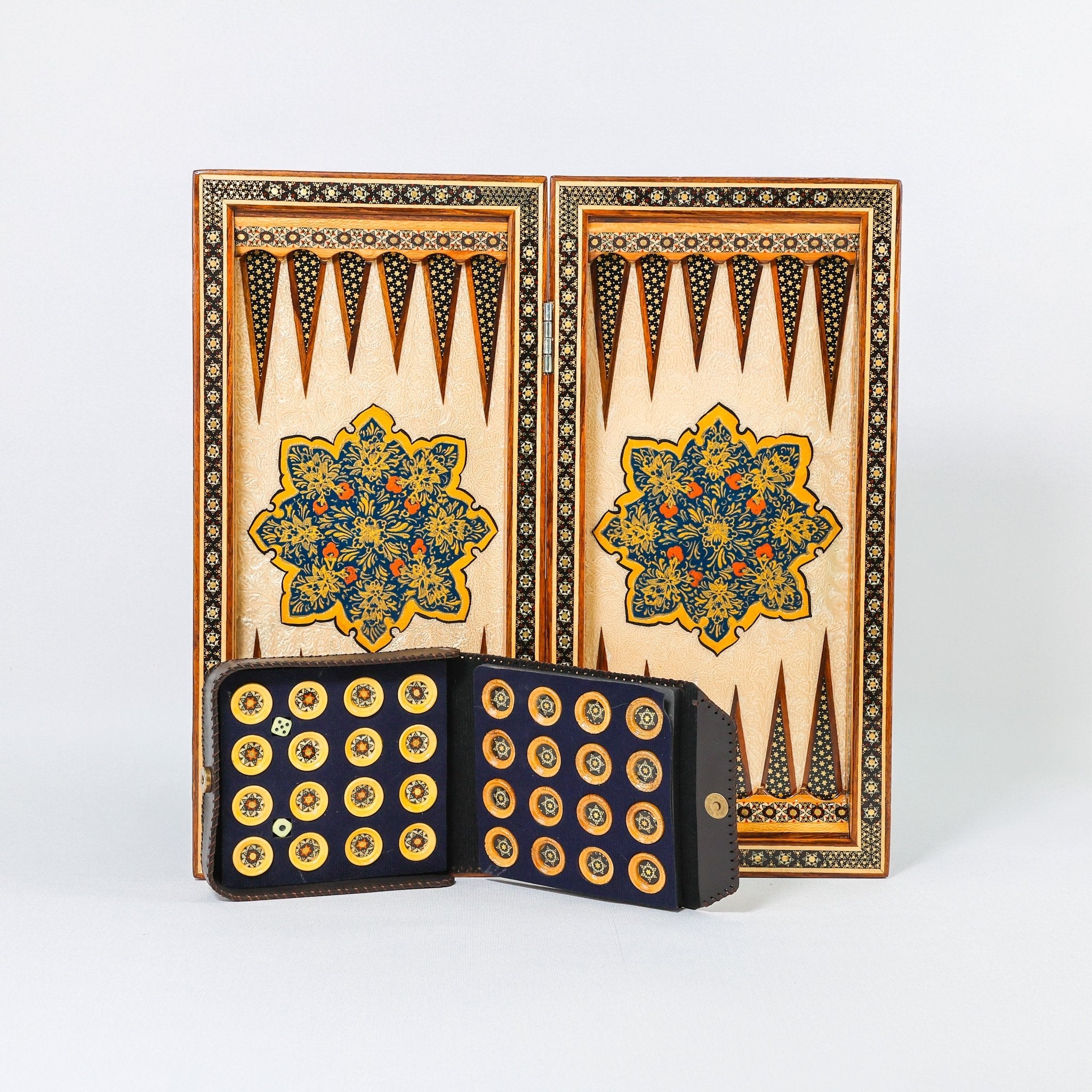 Chess Board Size 40 Shell - Tazhib Design - 04 - Meraas Gallery