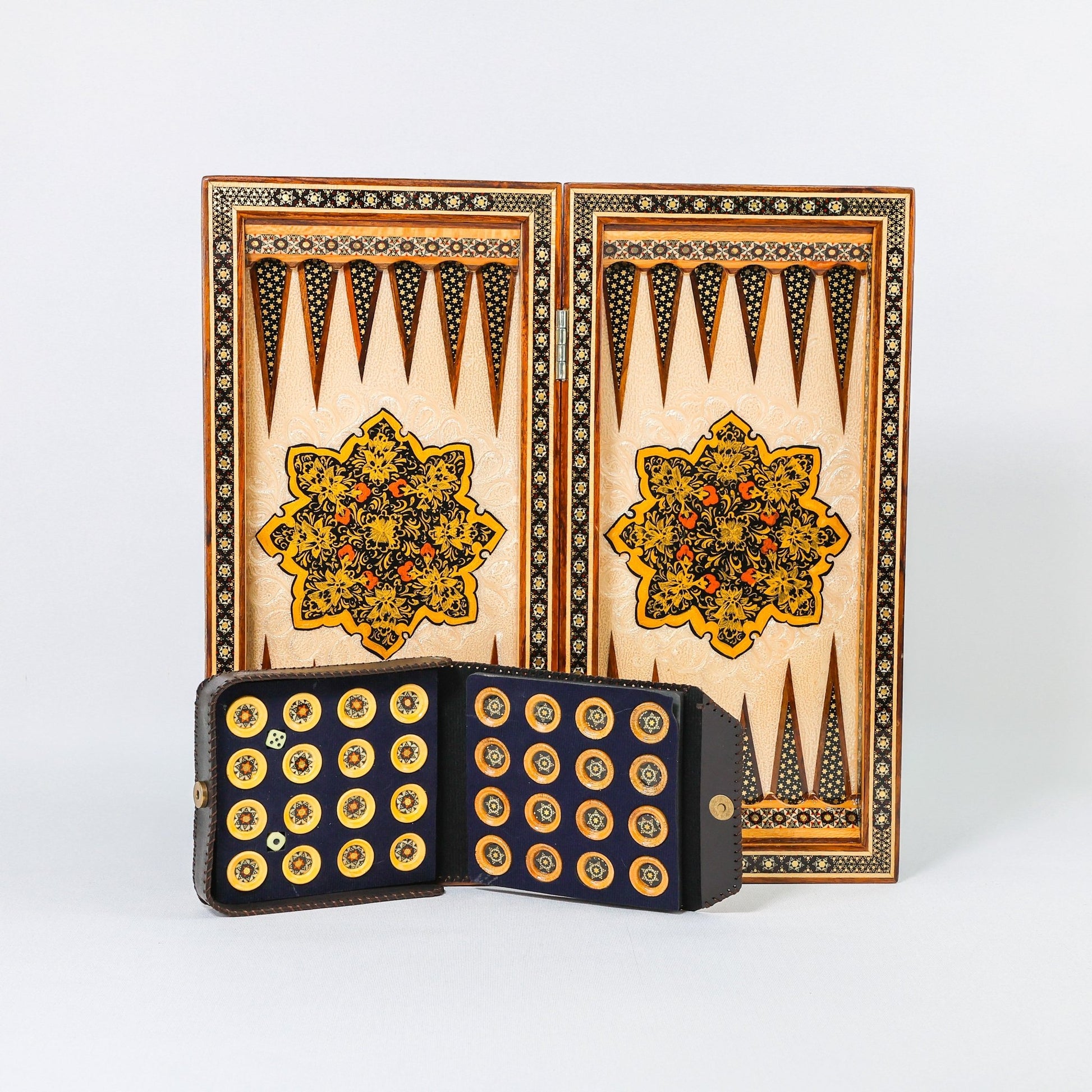 Chess Board Size 40 Shell - Tazhib Design - 05 - Meraas Gallery
