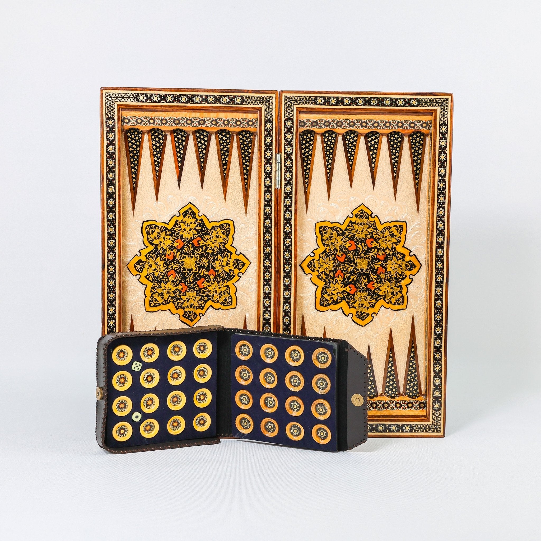 Chess Board Size 40 Shell - Tazhib Design - 05 - Meraas Gallery