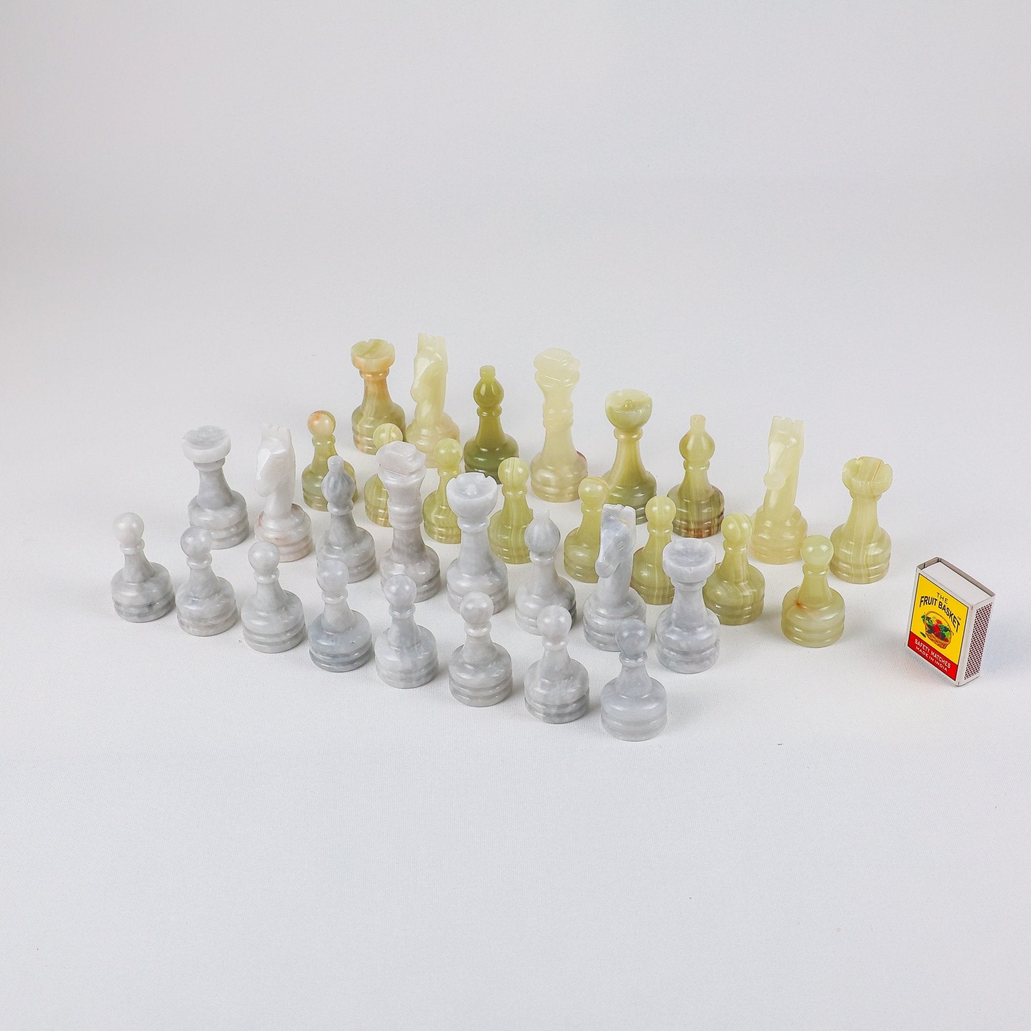 Large Stone Chess Pieces - Flat Base - Meraas Gallery