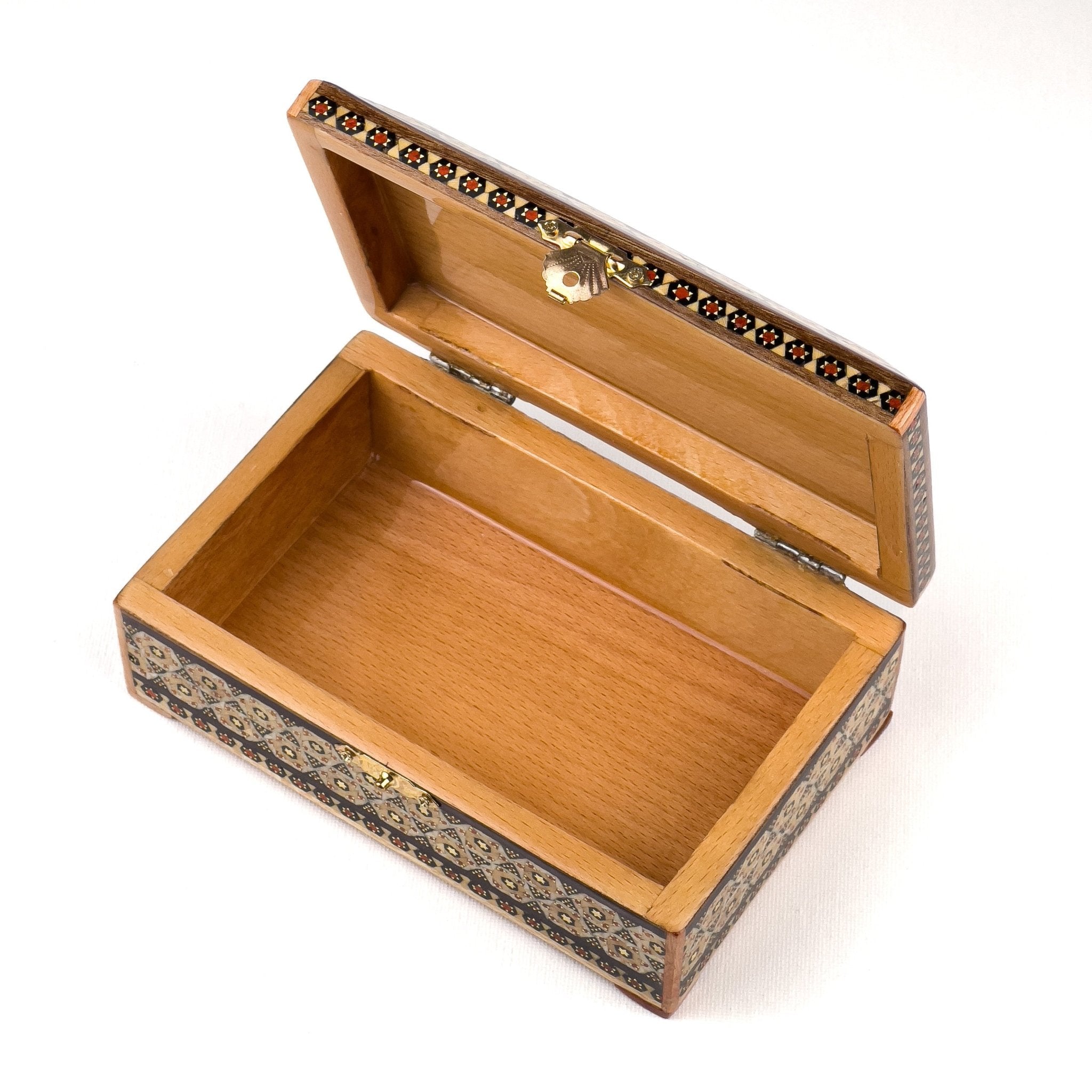 Jewelry Box - Size 3 - Beechwood Interior - Painted Top - Meraas Gallery