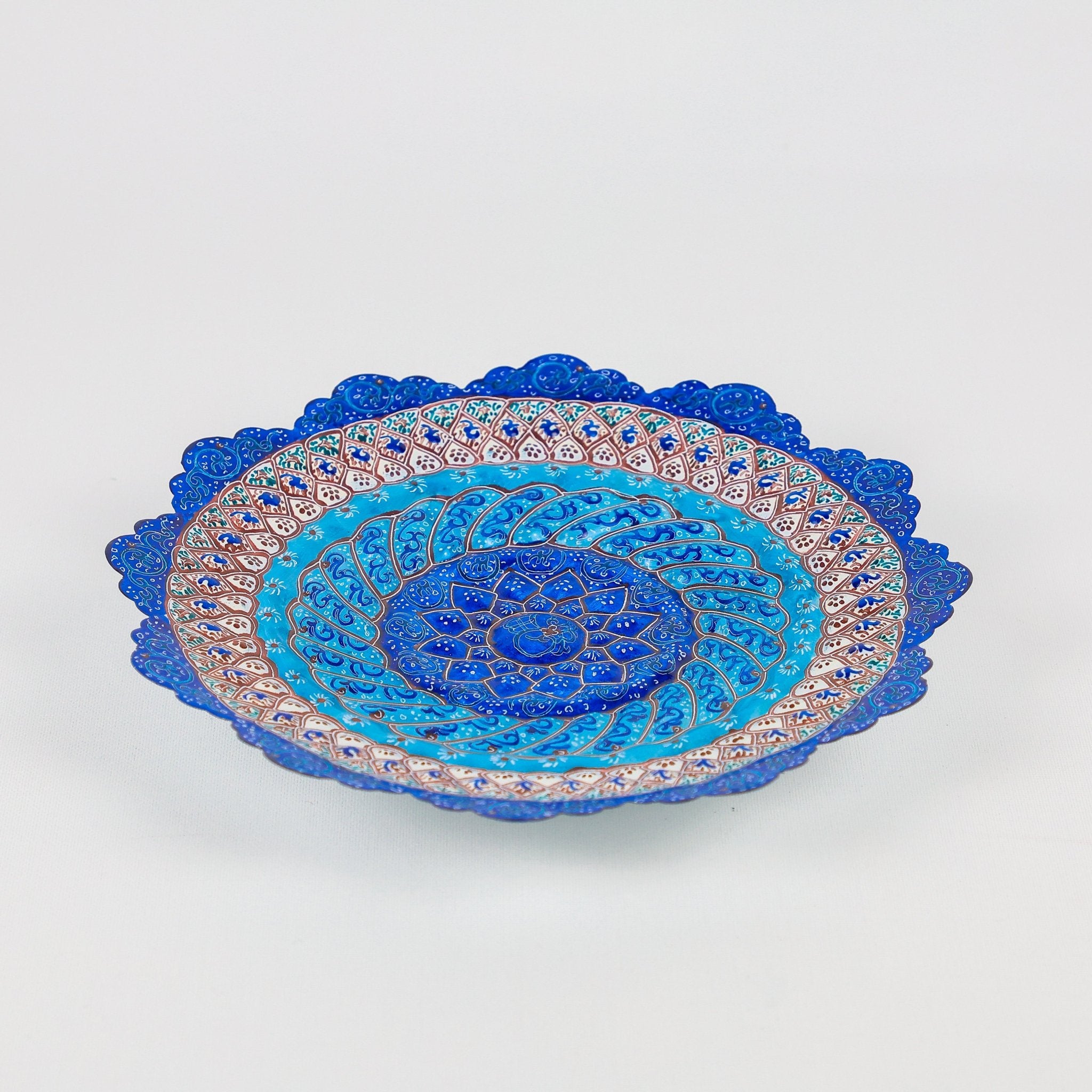 Plate - Size 25 - Minakari Enamel - Meraas Gallery