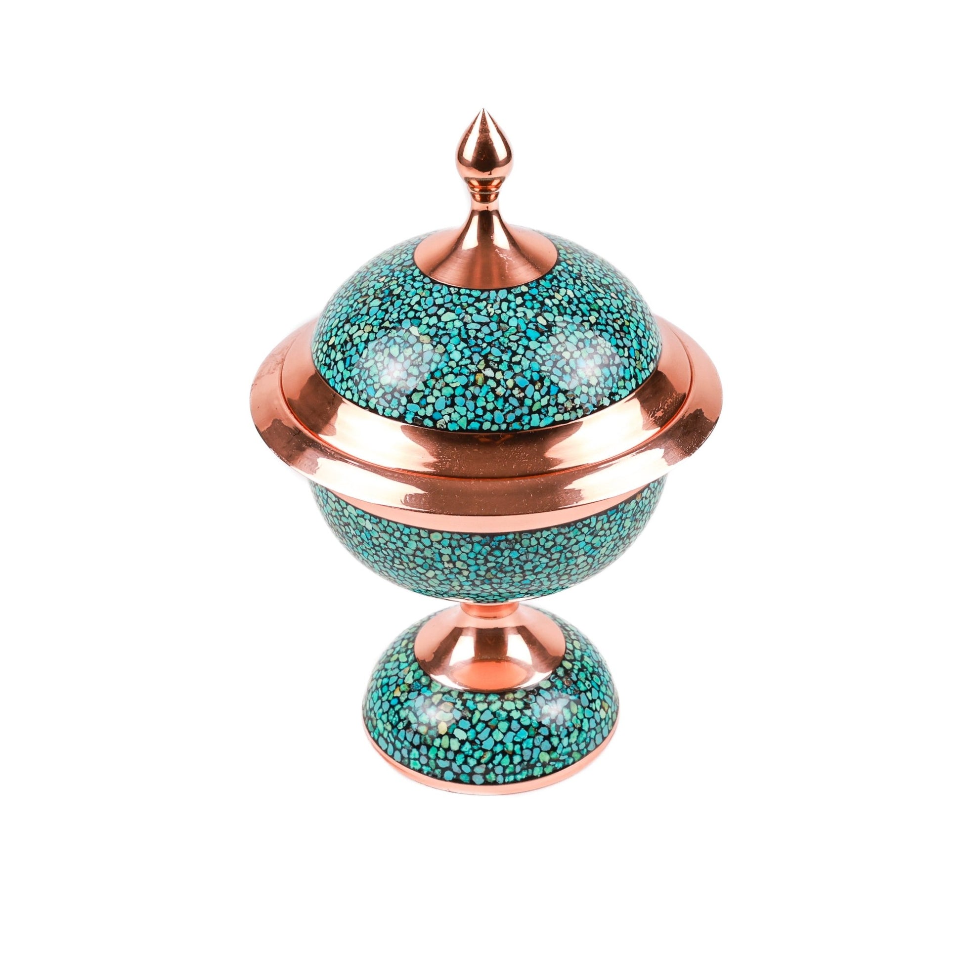 Candy Dish Spaceship Style - Copper And Turquoise - Meraas Gallery