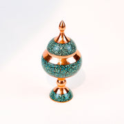 Candy Dish - Size 18 - Copper And Turquoise - Meraas Gallery