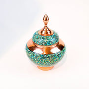 Candy Dish - Medium - Copper And Turquoise - Meraas Gallery