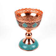 Nut Bowl - Size 30 - Copper And Turquoise - Meraas Gallery
