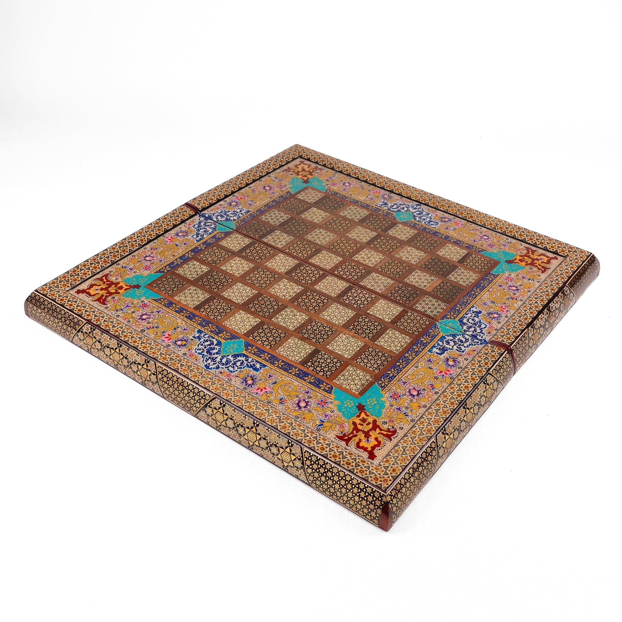 Chess Board - Size 50 - Column Frame - Tazhib Design - Meraas Gallery