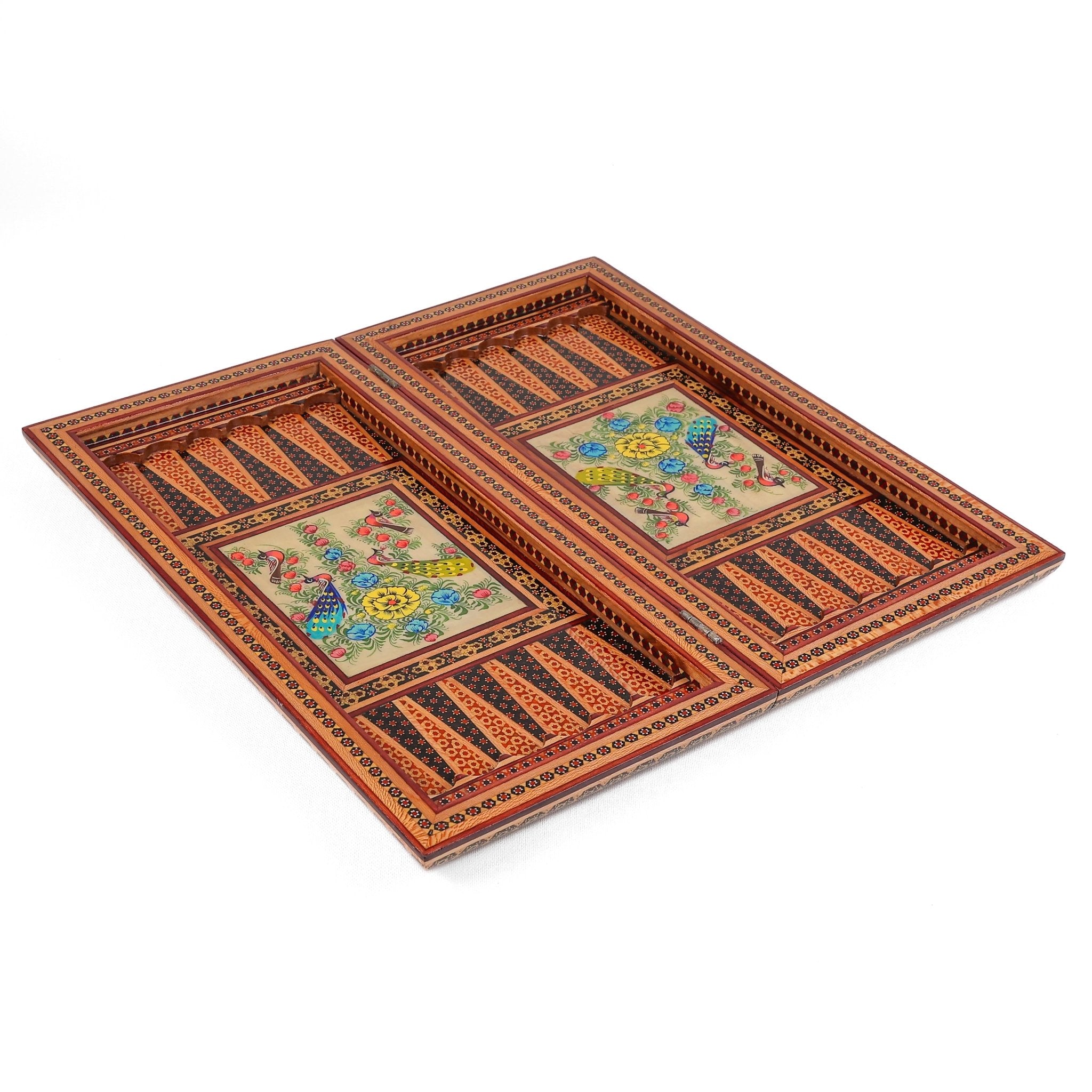 Chess Board - Size 40 - Tazhib & Flower Design - 03 - Meraas Gallery