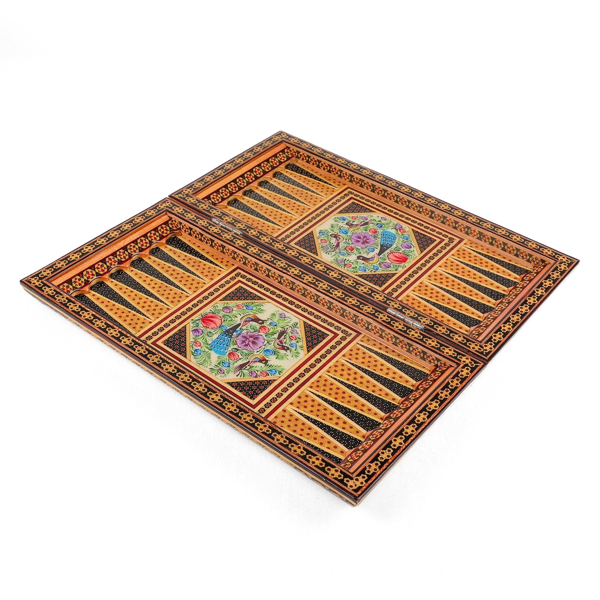 Chess Board - Size 40 - Tazhib & Flower Design - 04 - Meraas Gallery