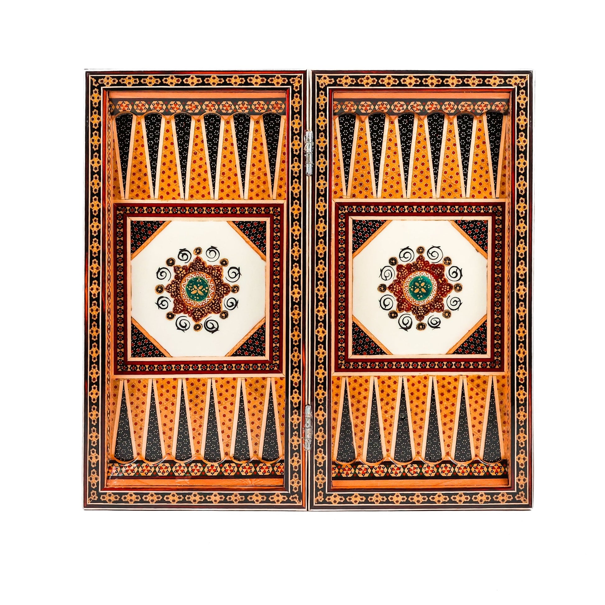 Chess Board - Size 40 - Tazhib & Flower Design - 07 - Meraas Gallery