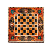 Chess Board - Size 40 - Tazhib & Flower Design - 07 - Meraas Gallery