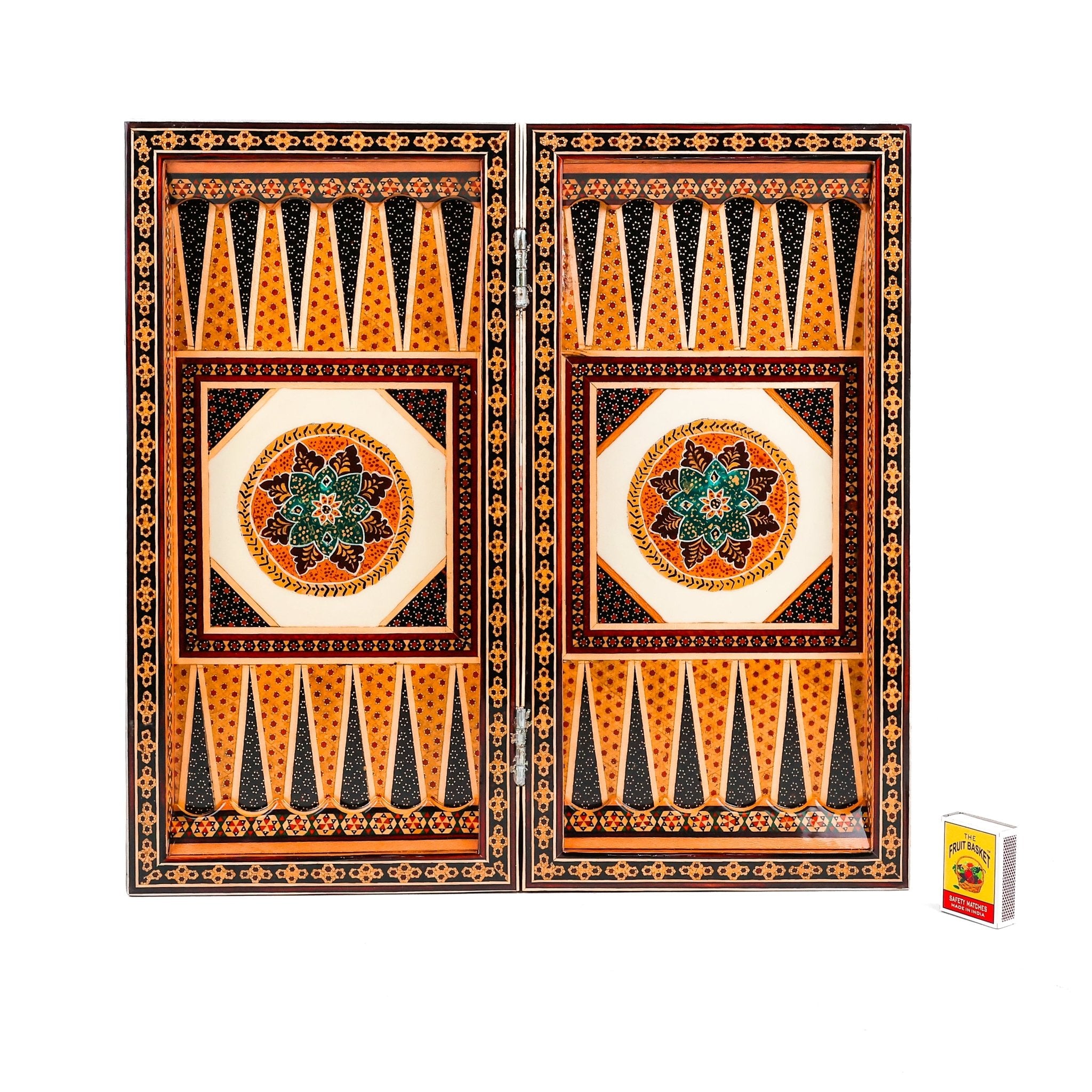 Chess Board - Size 40 - Tazhib & Flower Design - 08 - Meraas Gallery