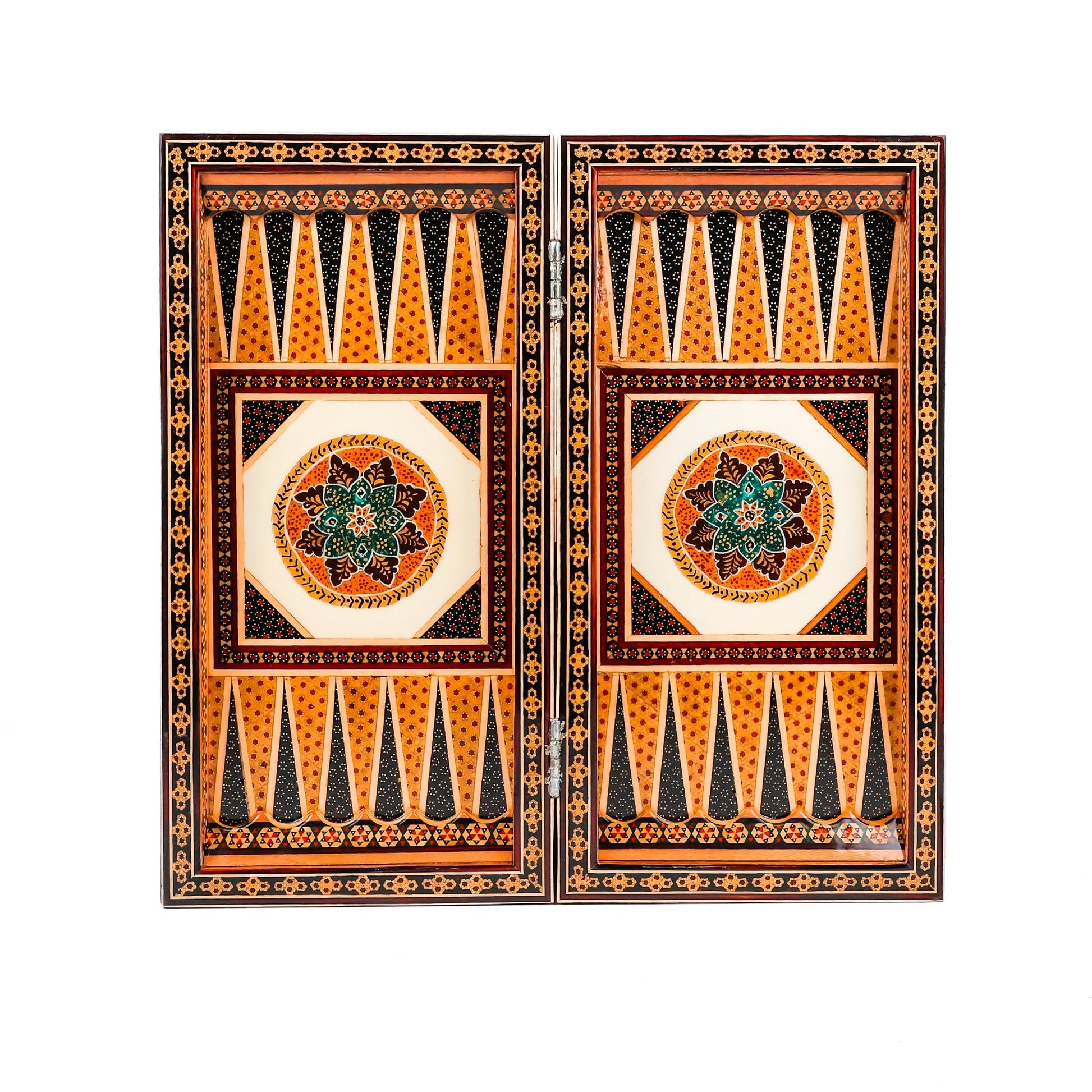 Chess Board - Size 40 - Tazhib & Flower Design - 08 - Meraas Gallery