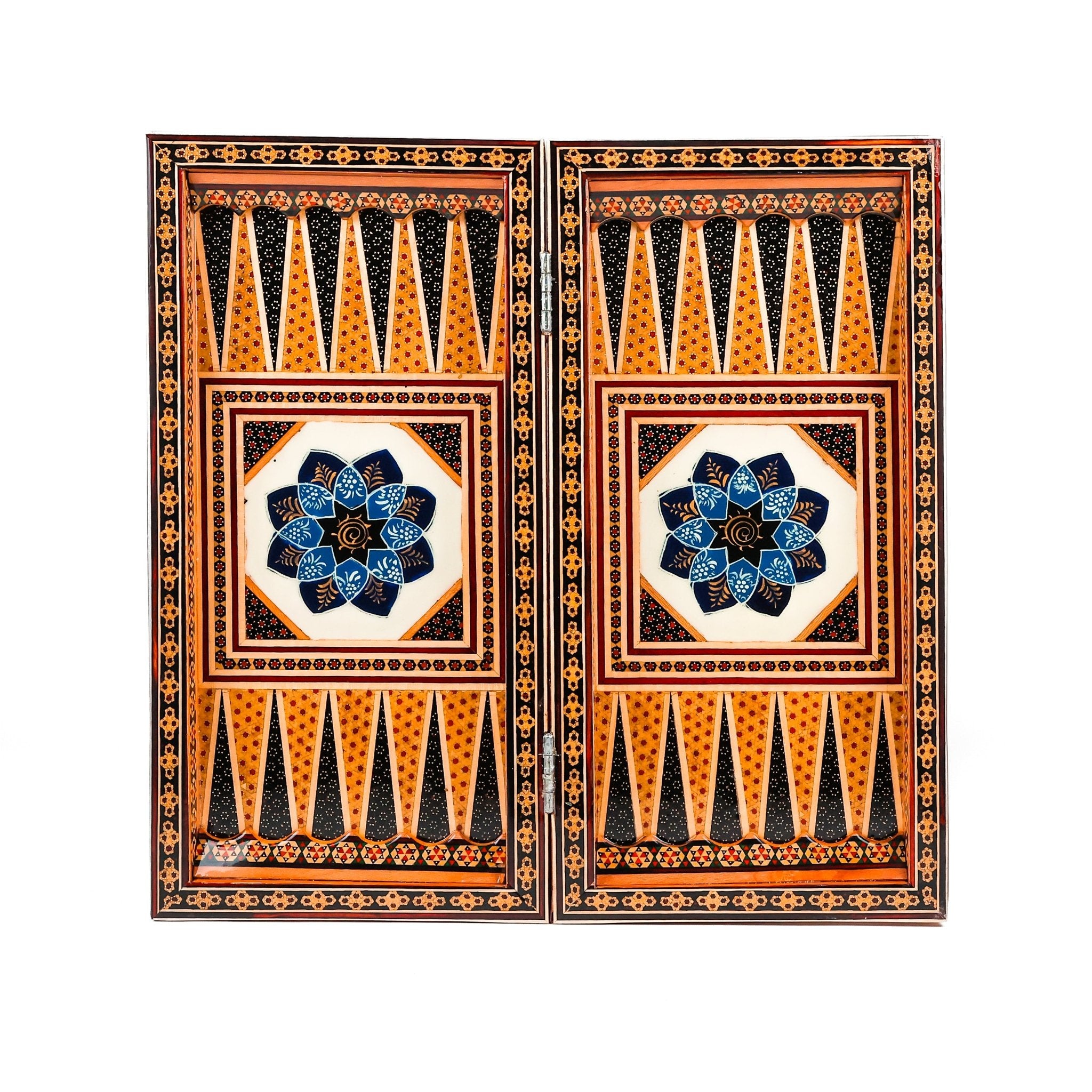 Chess Board - Size 40 - Tazhib & Flower Design - 09 - Meraas Gallery