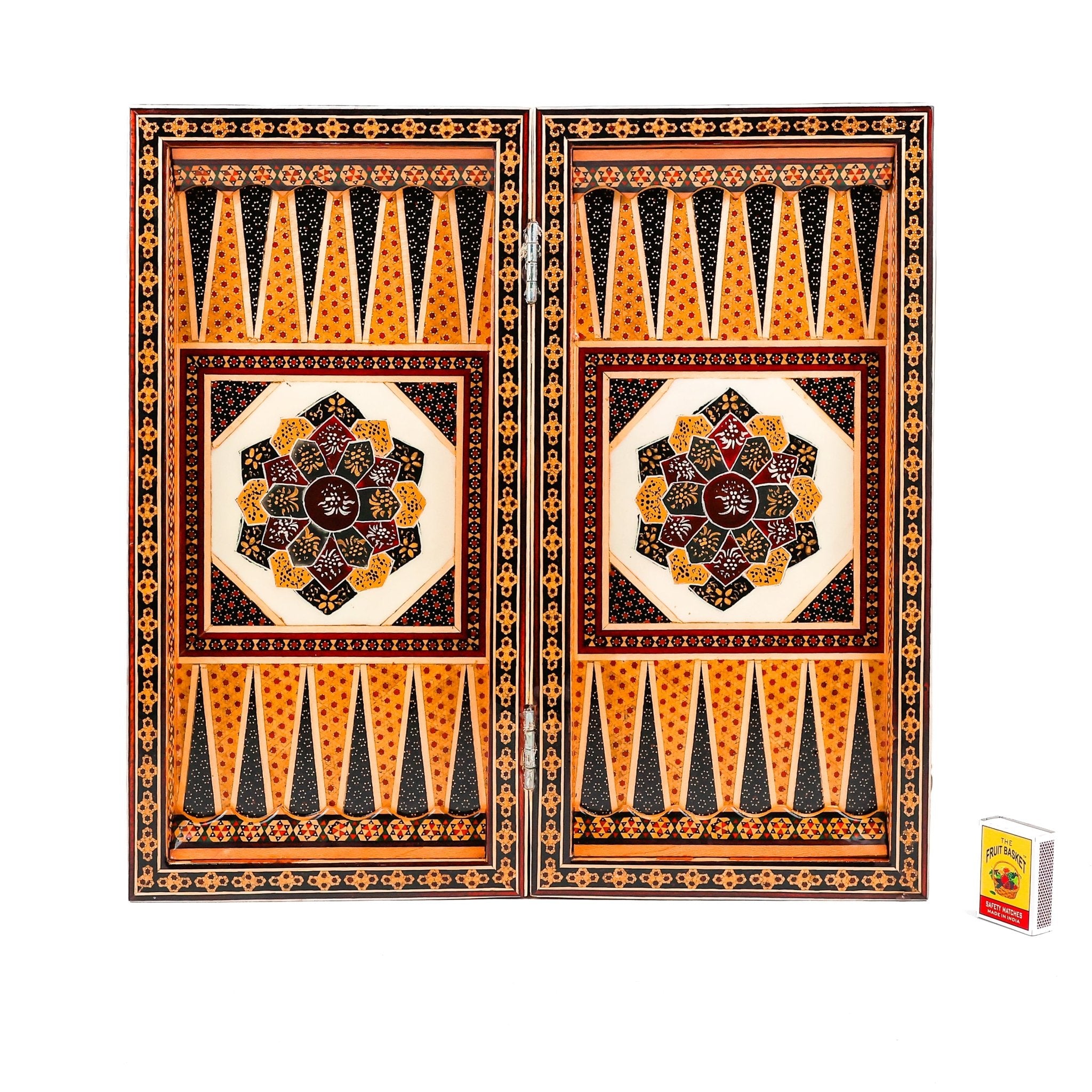 Chess Board - Size 40 - Tazhib & Flower Design - 10 - Meraas Gallery