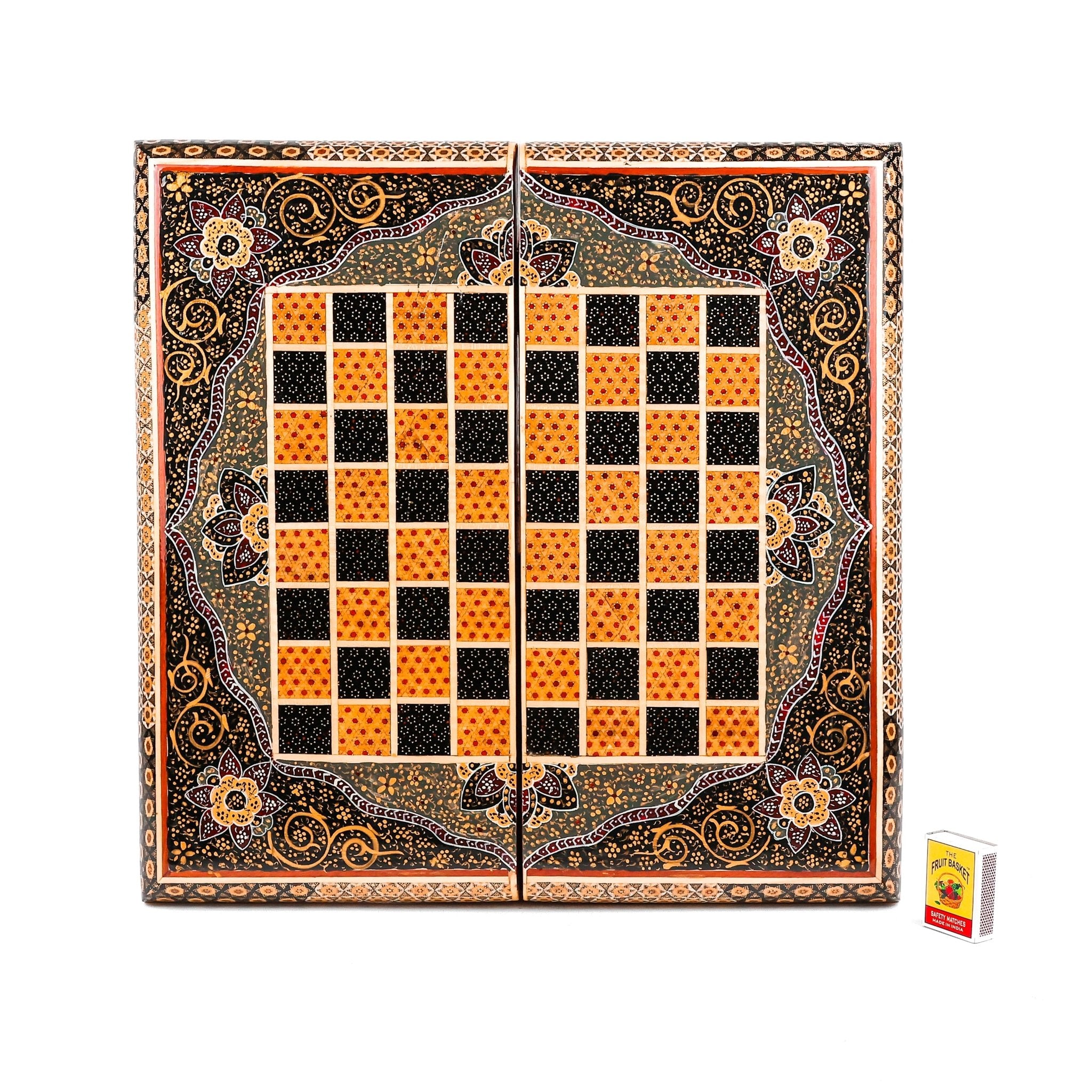 Chess Board - Size 40 - Tazhib & Flower Design - 10 - Meraas Gallery