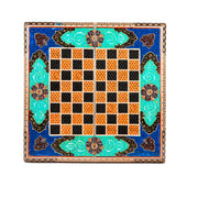 Chess Board - Size 40 - Tazhib & Flower Design - 11 - Meraas Gallery