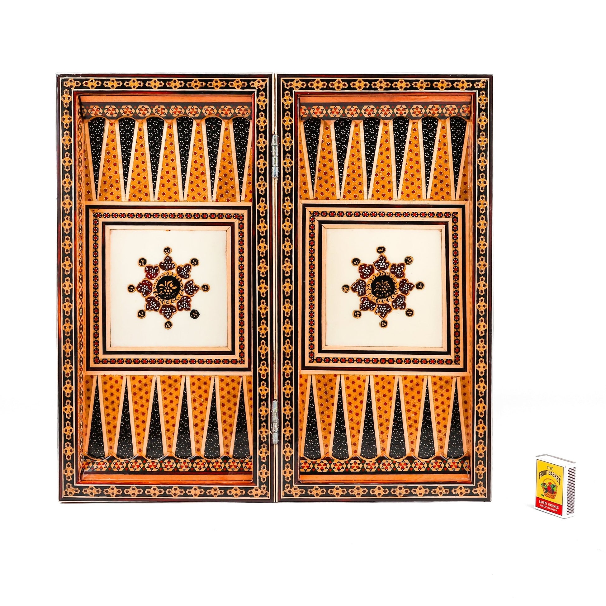 Chess Board - Size 40 - Tazhib & Flower Design - 11 - Meraas Gallery