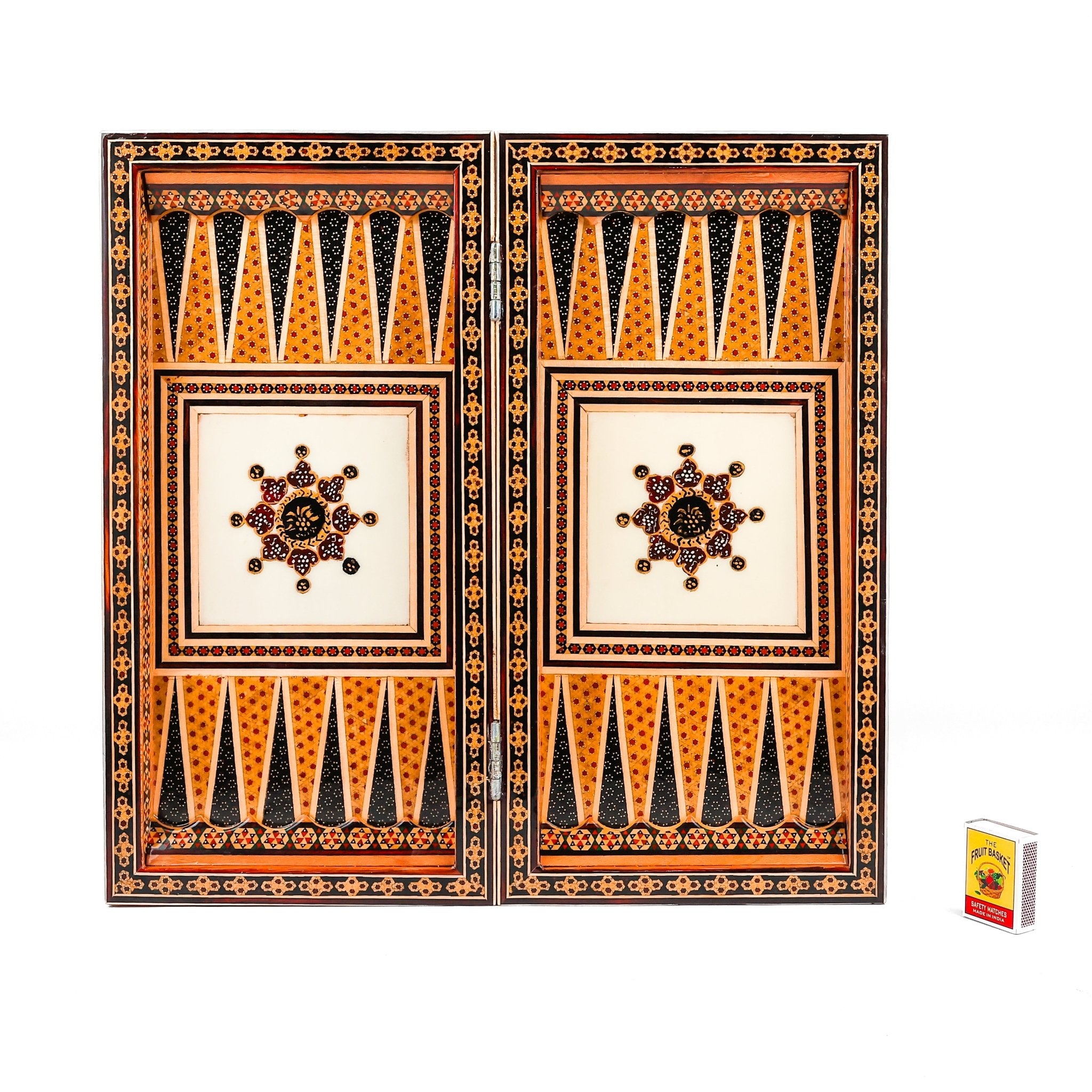 Chess Board - Size 40 - Tazhib & Flower Design - 11 - Meraas Gallery