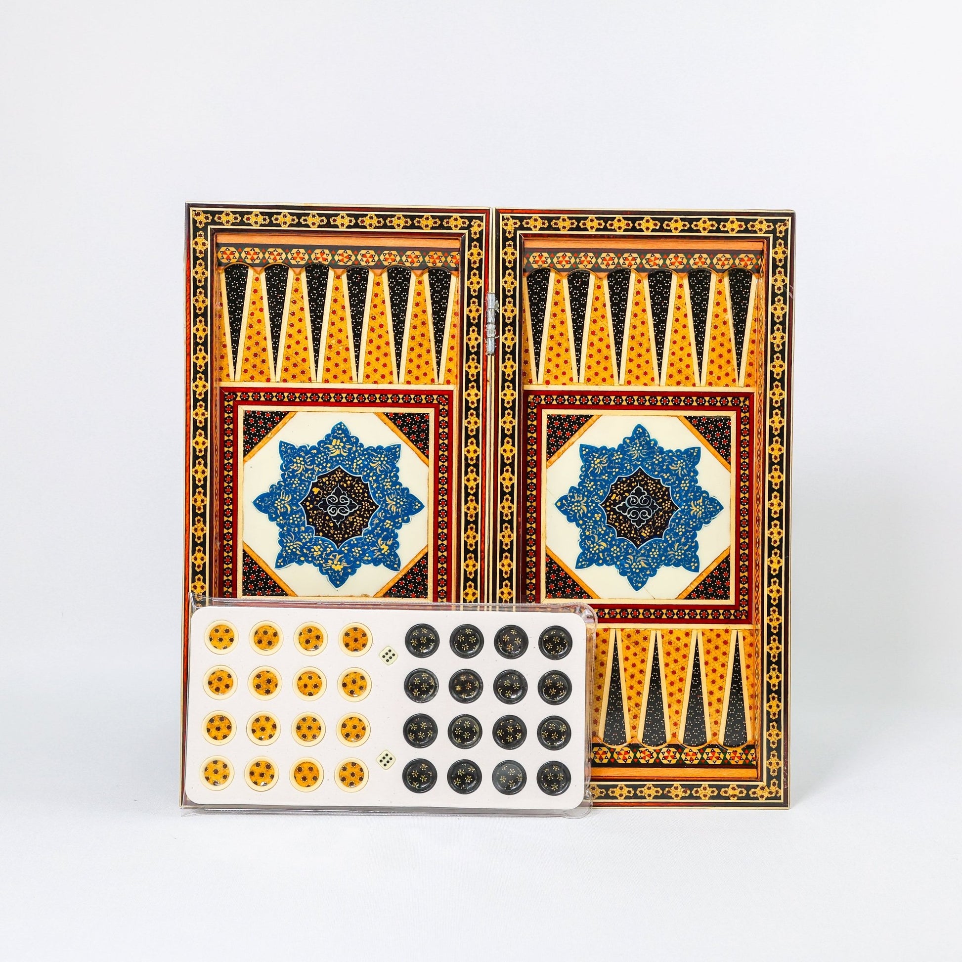 Chess Board - Size 40 - Tazhib & Flower Design - 12 - Meraas Gallery
