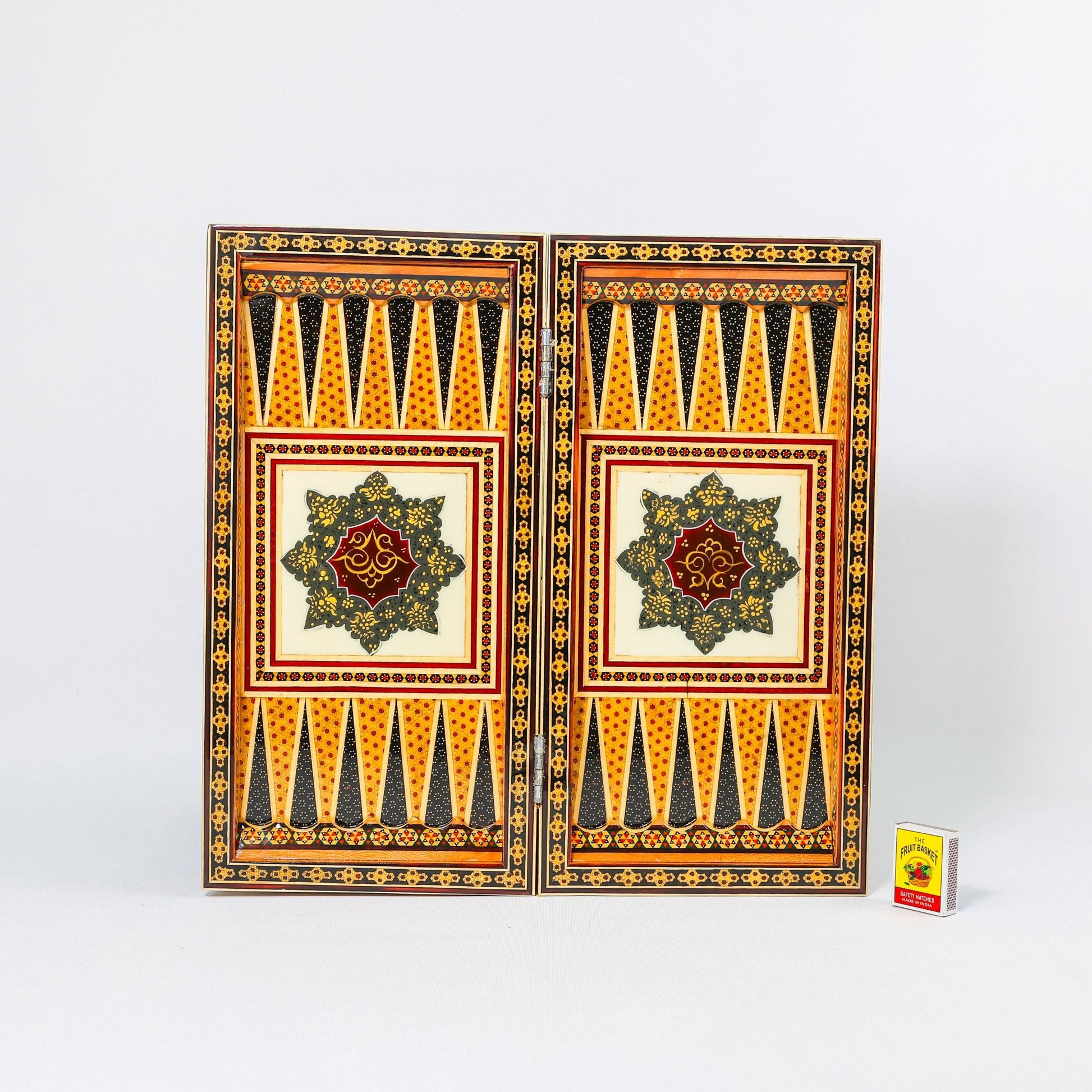 Chess Board - Size 40 - Tazhib & Flower Design - 13 - Meraas Gallery