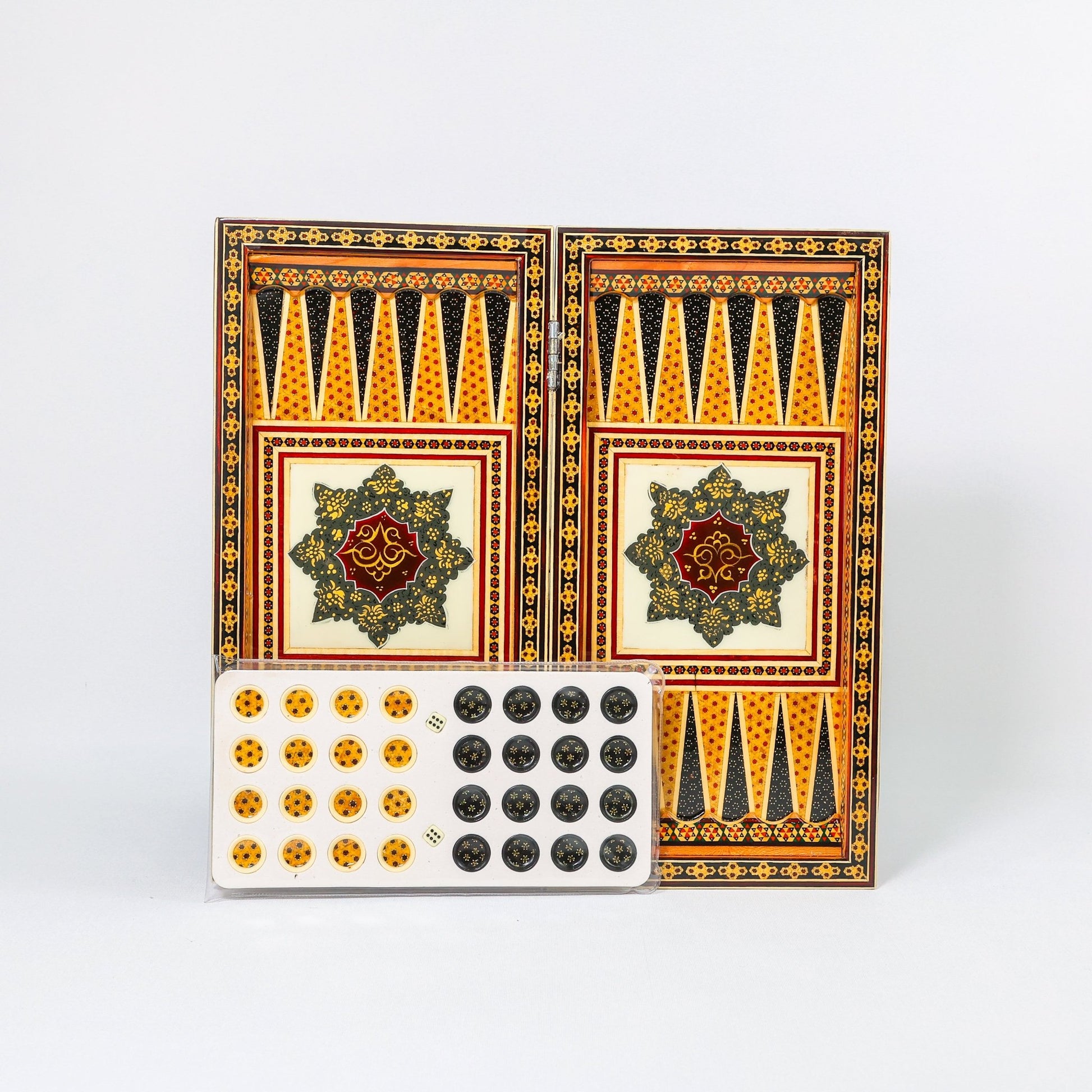Chess Board - Size 40 - Tazhib & Flower Design - 13 - Meraas Gallery
