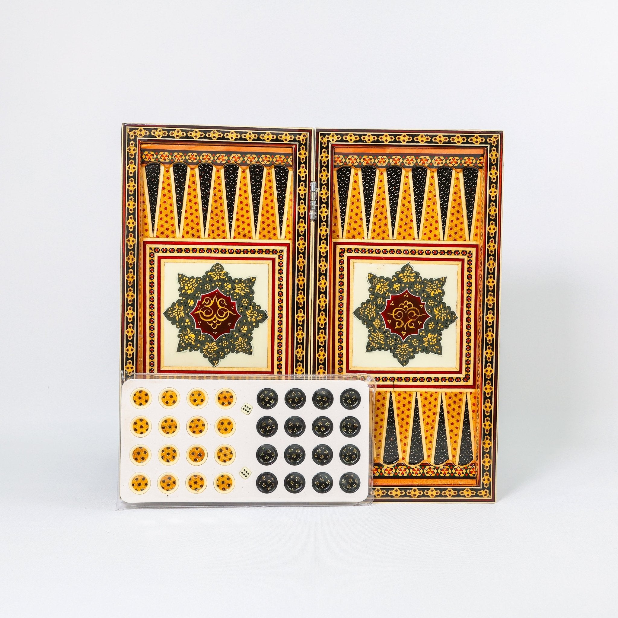 Chess Board - Size 40 - Tazhib & Flower Design - 13 - Meraas Gallery