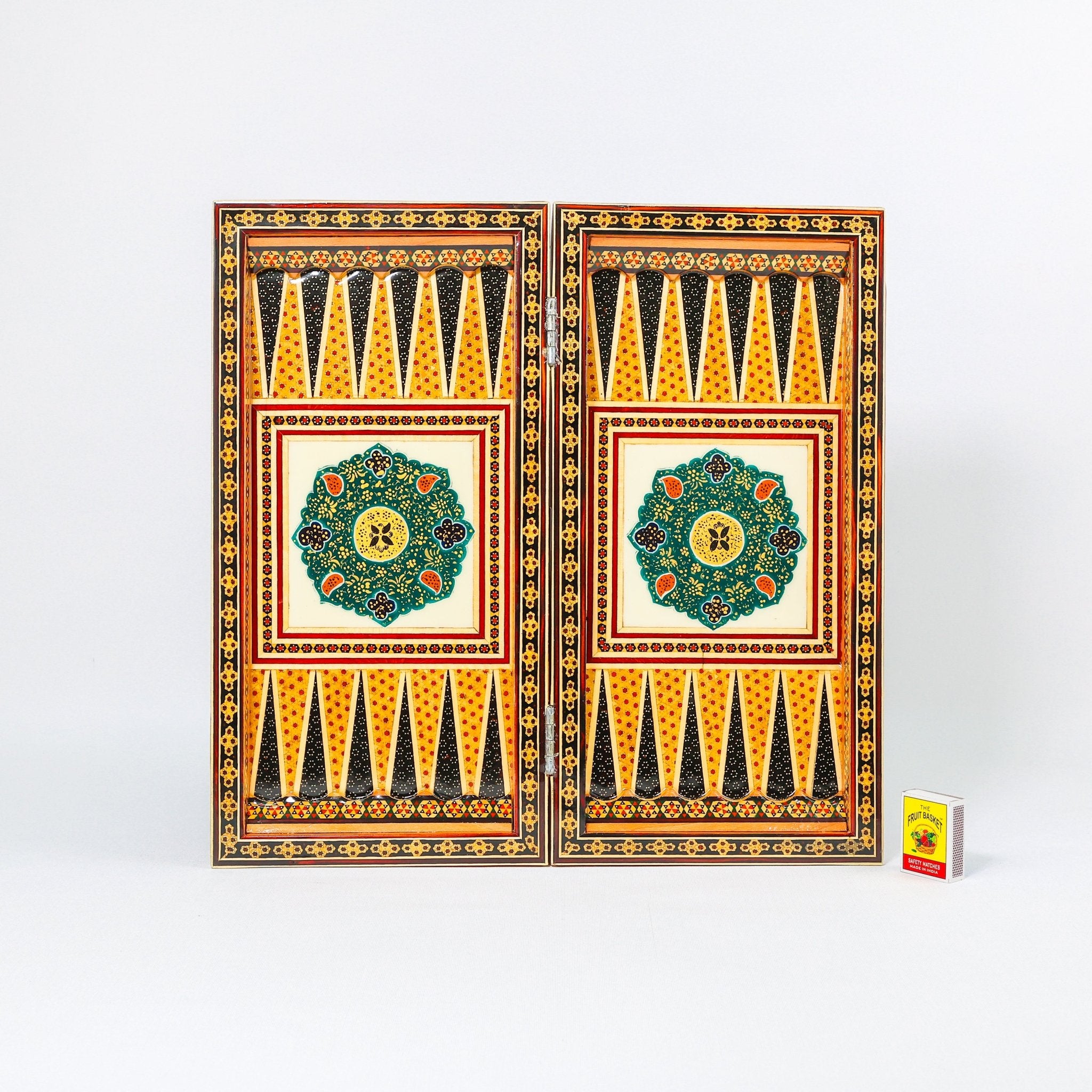 Chess Board - Size 40 - Tazhib & Flower Design - 14 - Meraas Gallery