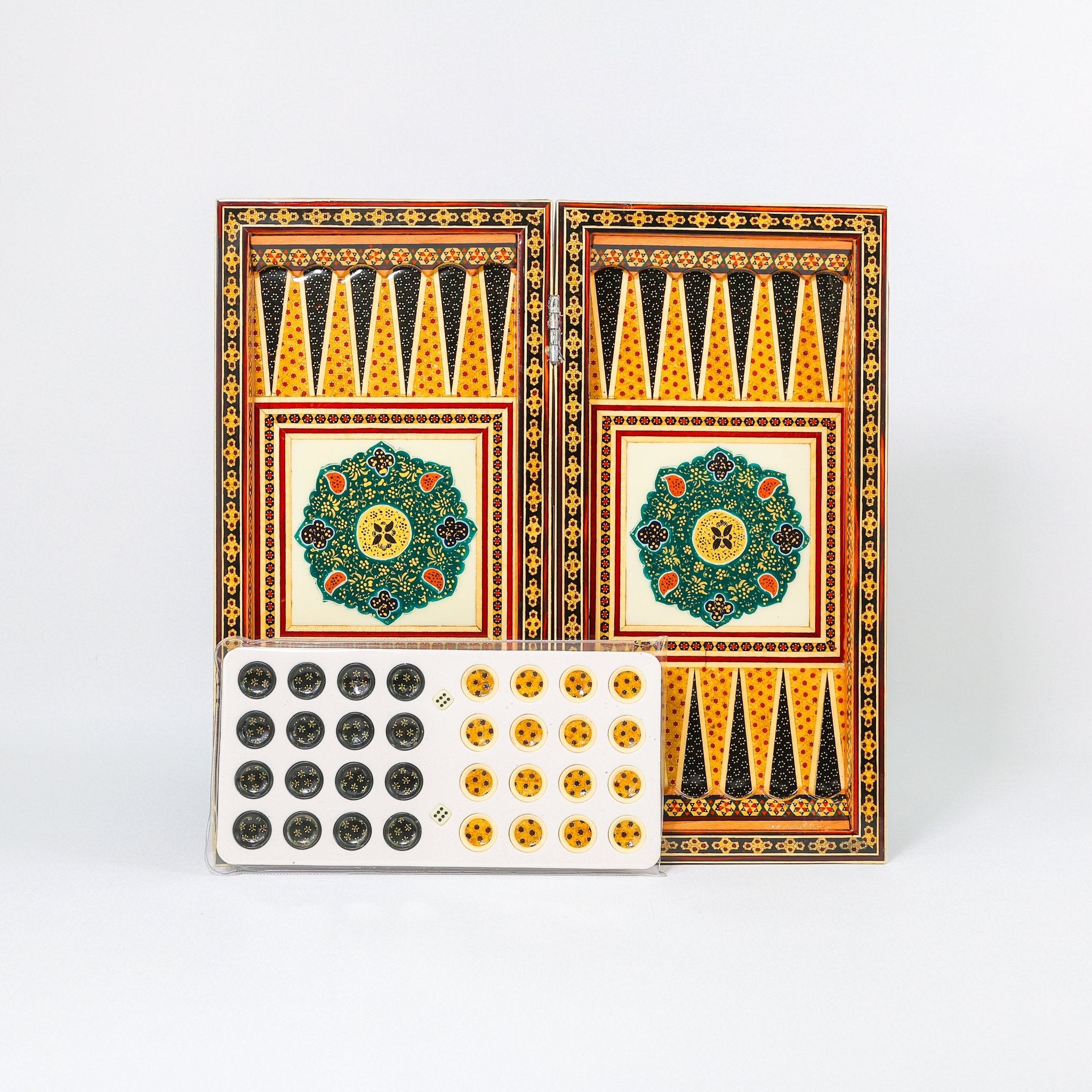 Chess Board - Size 40 - Tazhib & Flower Design - 14 - Meraas Gallery