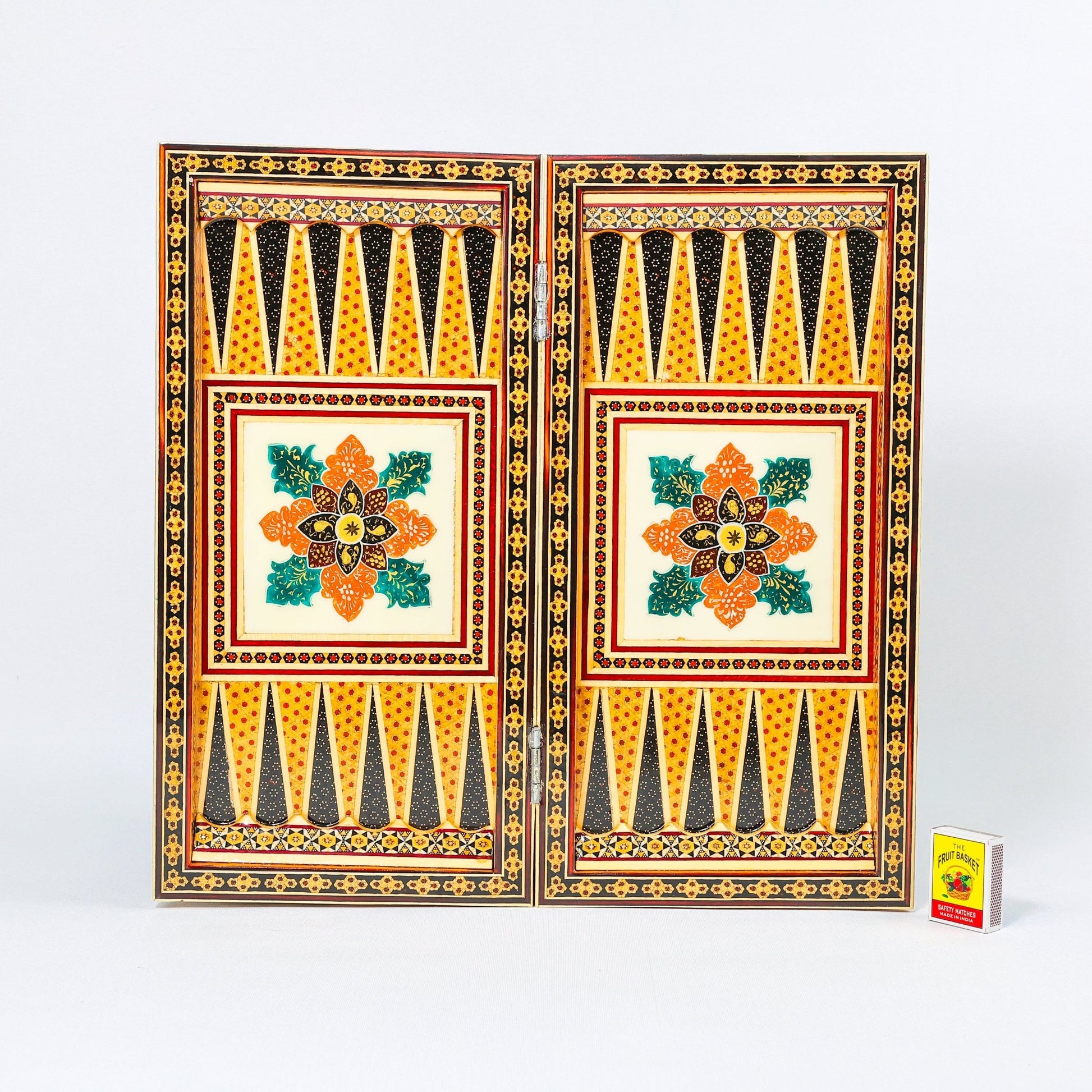 Chess Board - Size 40 - Tazhib & Flower Design - 15 - Meraas Gallery