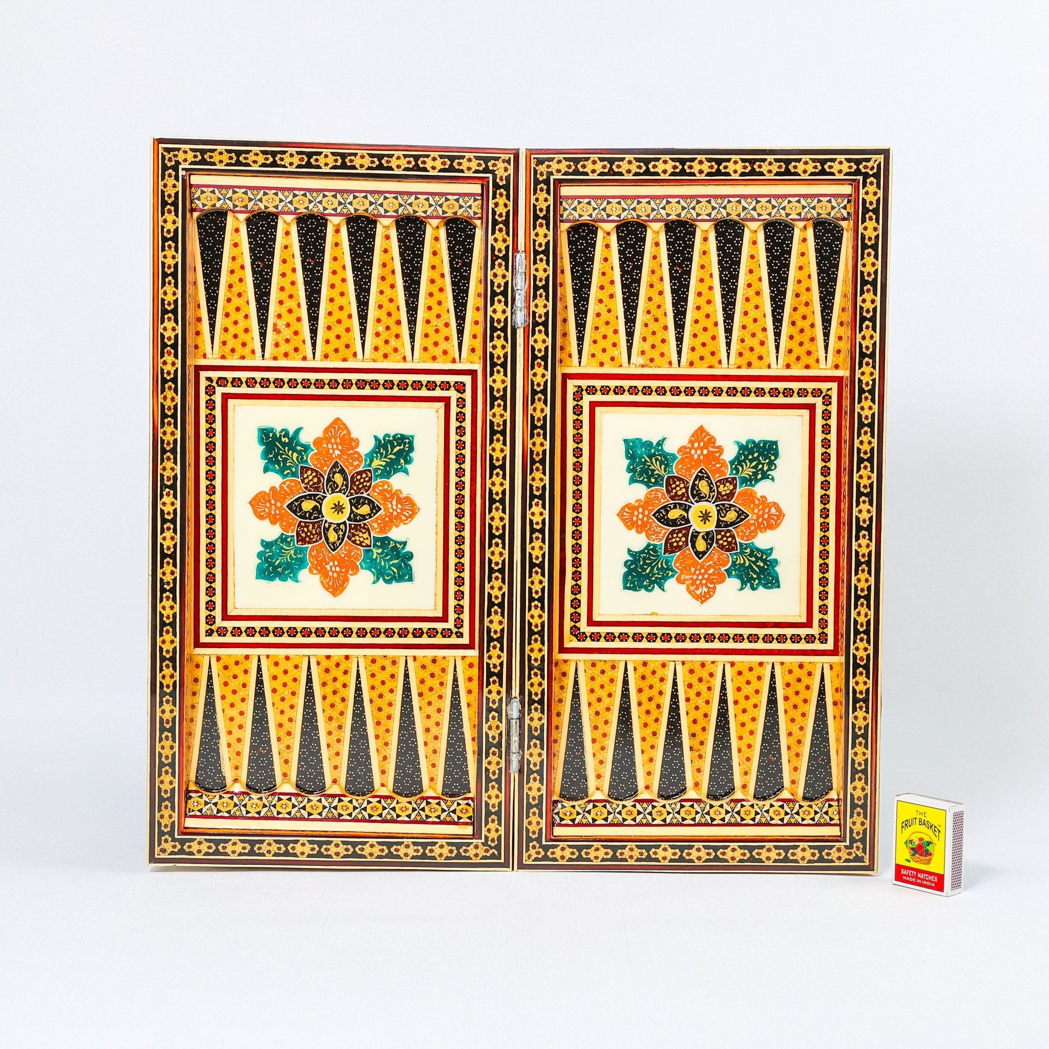 Chess Board - Size 40 - Tazhib & Flower Design - 15 - Meraas Gallery