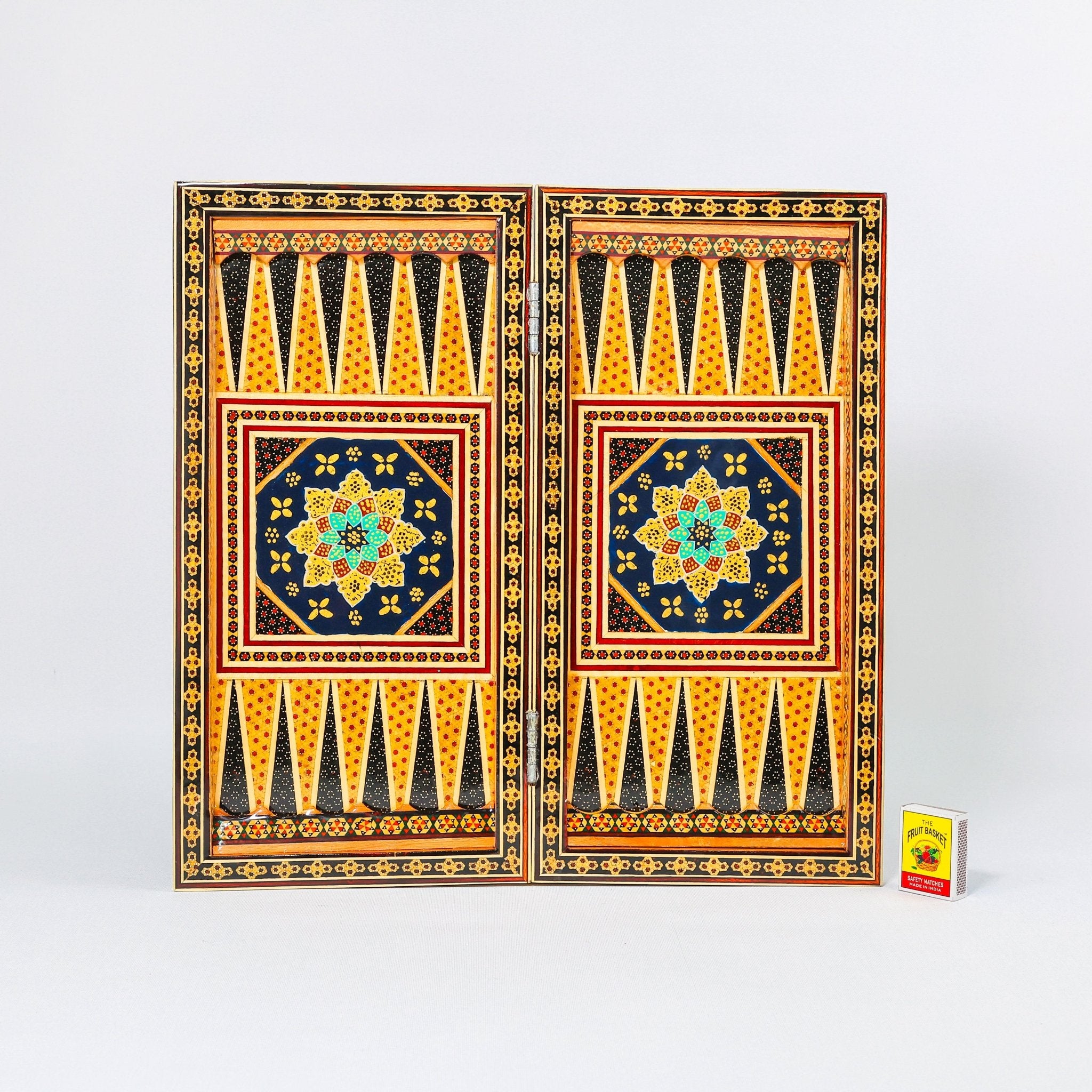 Chess Board - Size 40 - Tazhib & Flower Design - 16 - Meraas Gallery