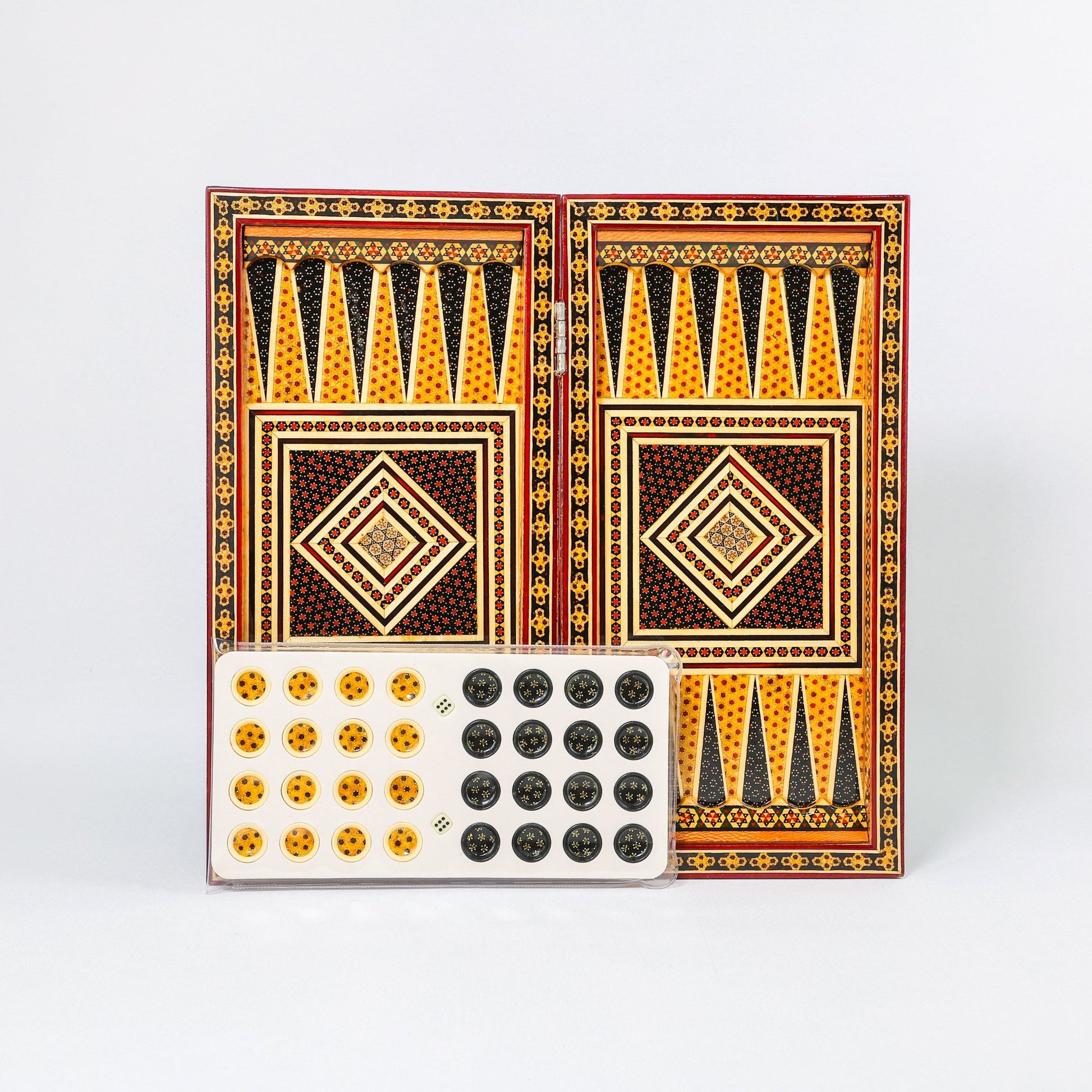 Chess Board - Size 40 - Tazhib & Flower Design - 18 - Meraas Gallery