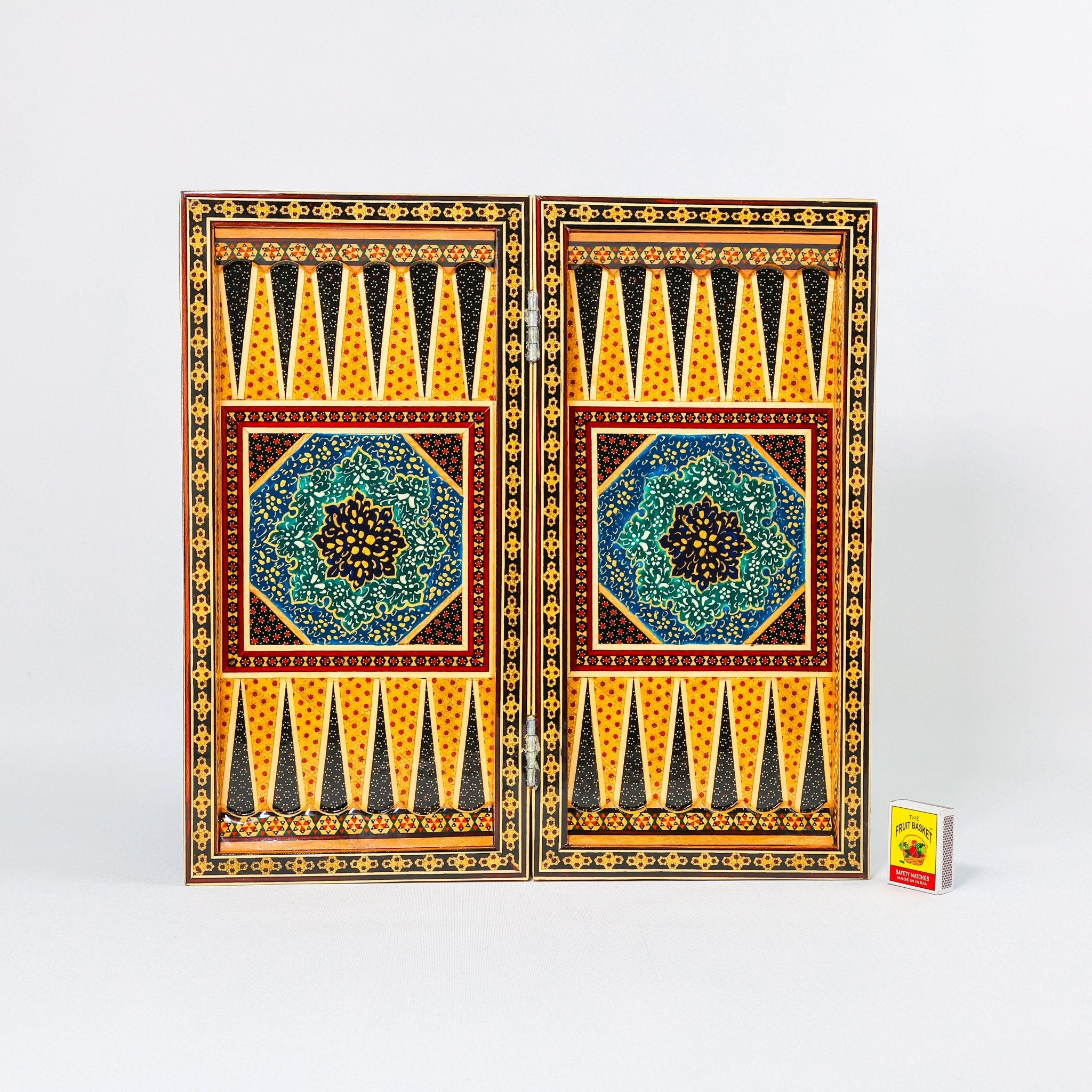 Chess Board - Size 40 - Tazhib & Flower Design - 19 - Meraas Gallery