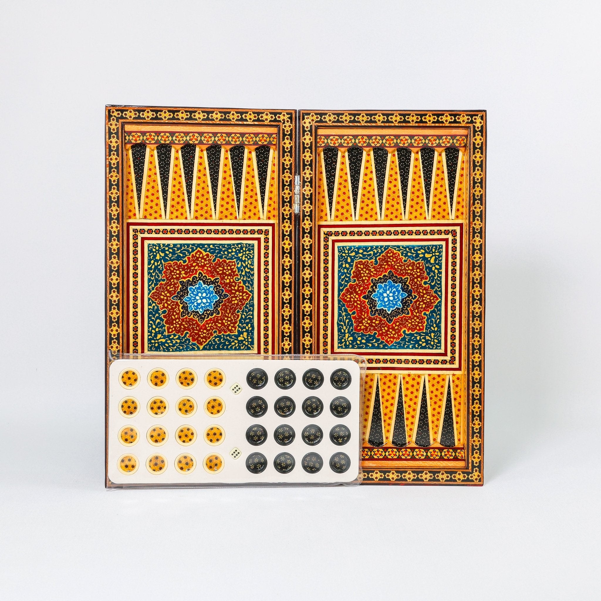 Chess Board - Size 40 - Tazhib & Flower Design - 20 - Meraas Gallery