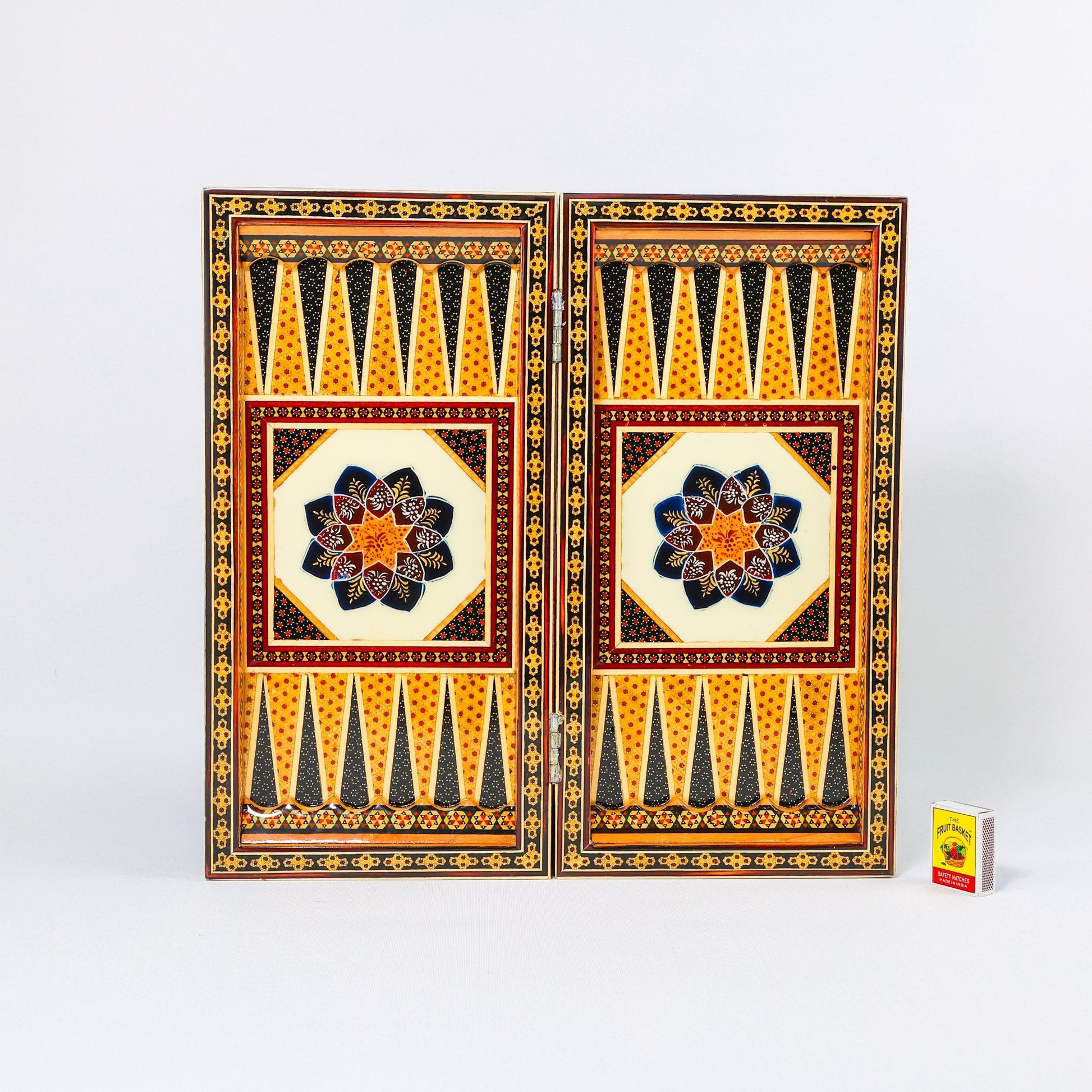 Chess Board - Size 40 - Tazhib & Flower Design - 21 - Meraas Gallery
