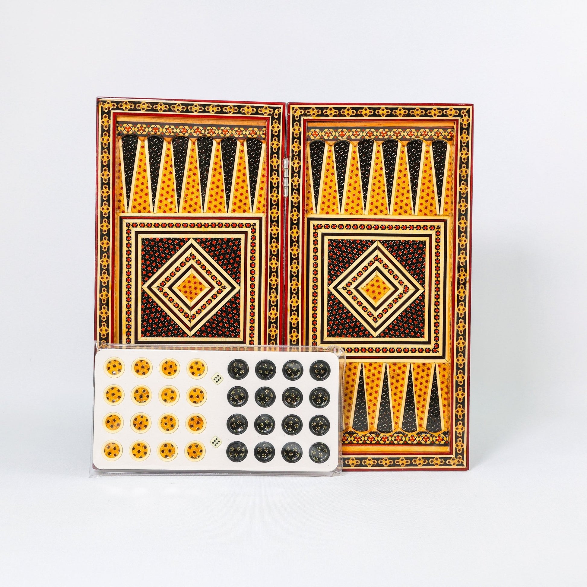 Chess Board - Size 40 - Tazhib & Flower Design - 22 - Meraas Gallery