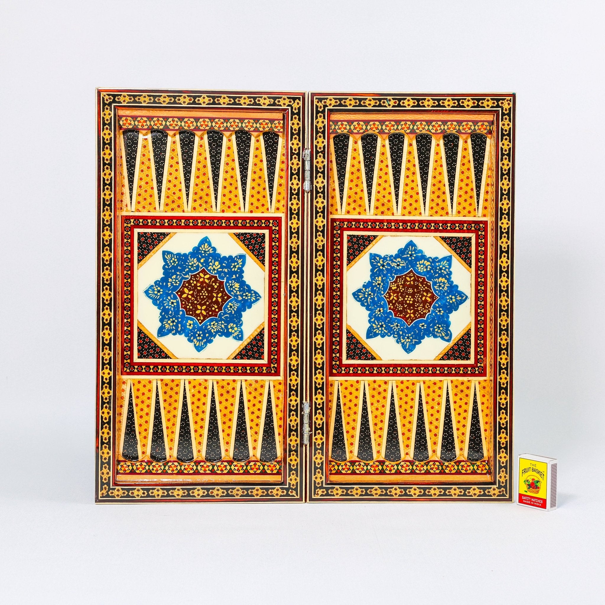 Chess Board - Size 40 - Tazhib & Flower Design - 23 - Meraas Gallery