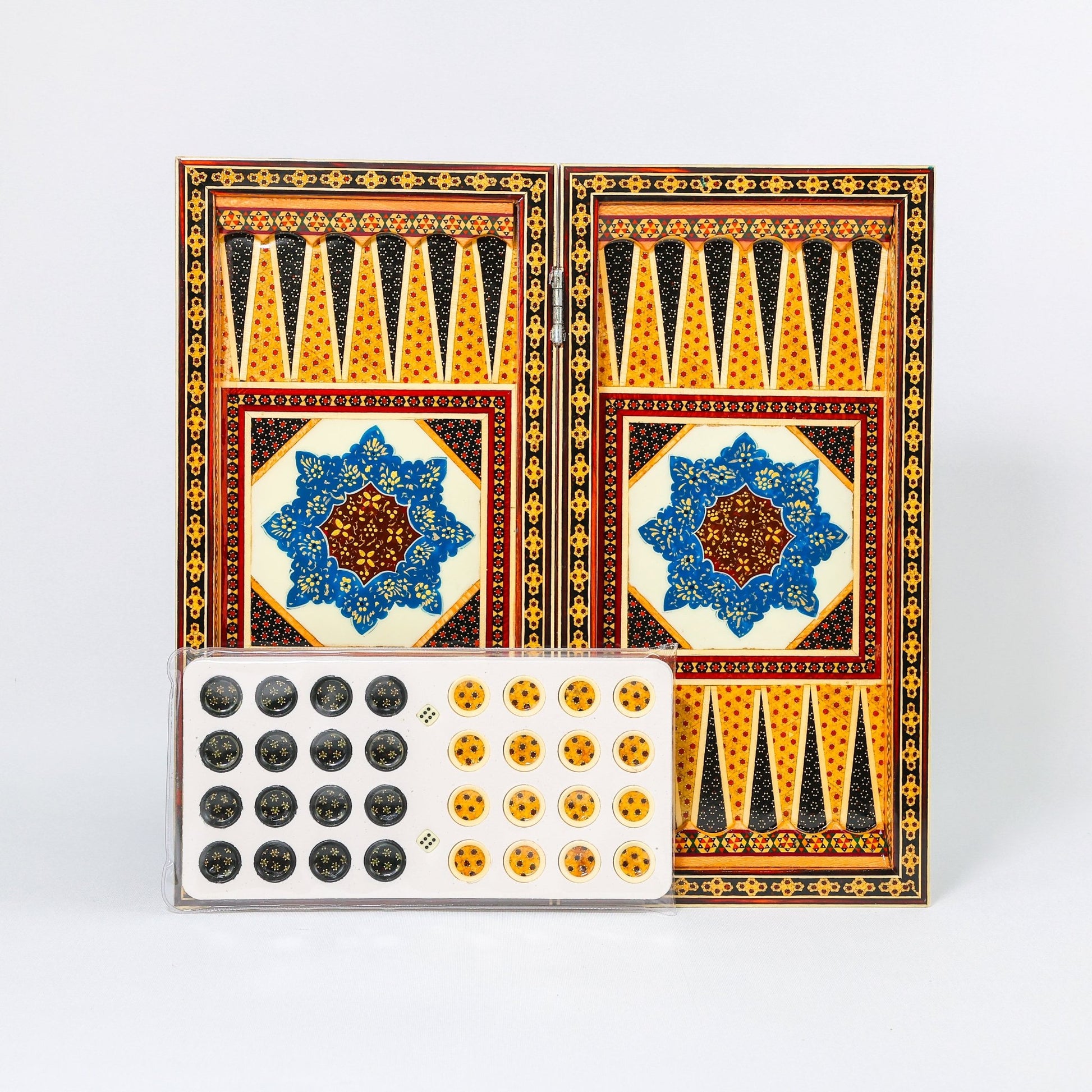 Chess Board - Size 40 - Tazhib & Flower Design - 23 - Meraas Gallery