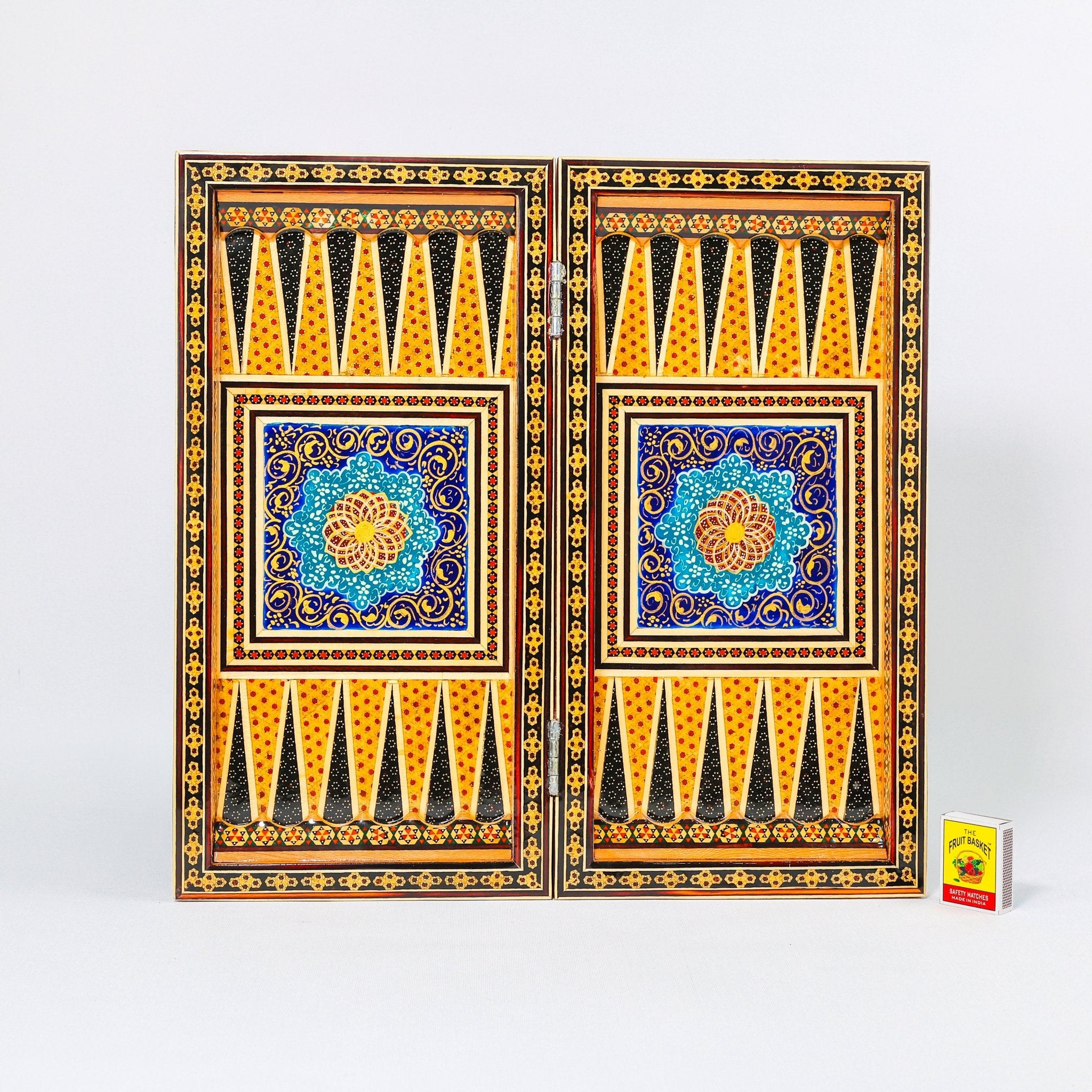 Chess Board - Size 40 - Tazhib & Flower Design - 24 - Meraas Gallery