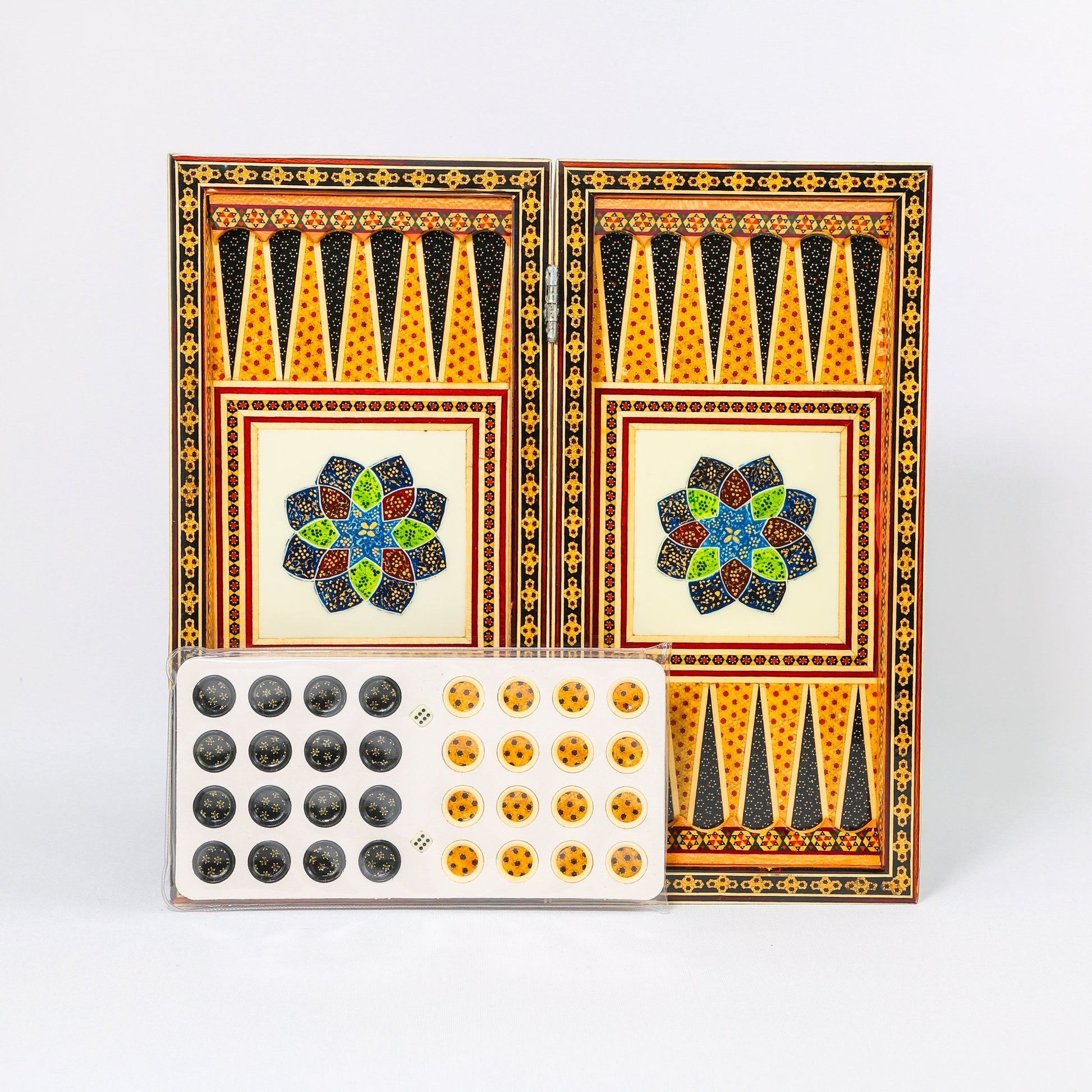 Chess Board - Size 40 - Tazhib & Flower Design - 25 - Meraas Gallery