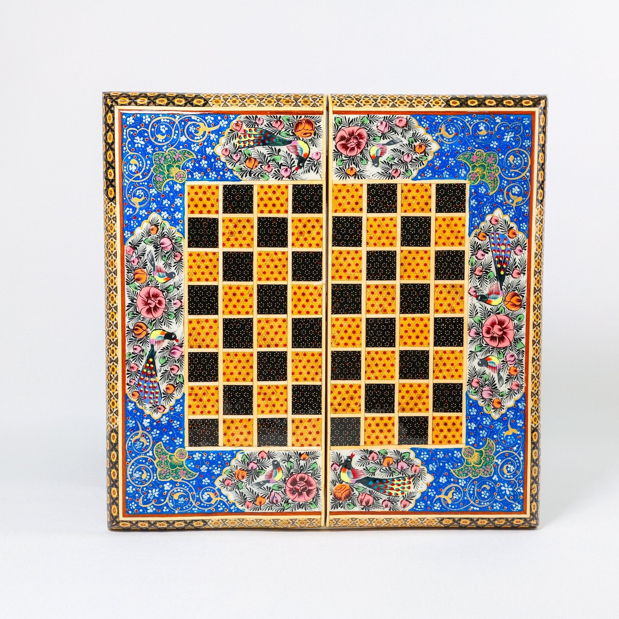 Chess Board - Size 40 - Tazhib & Flower Design - 26 - Meraas Gallery