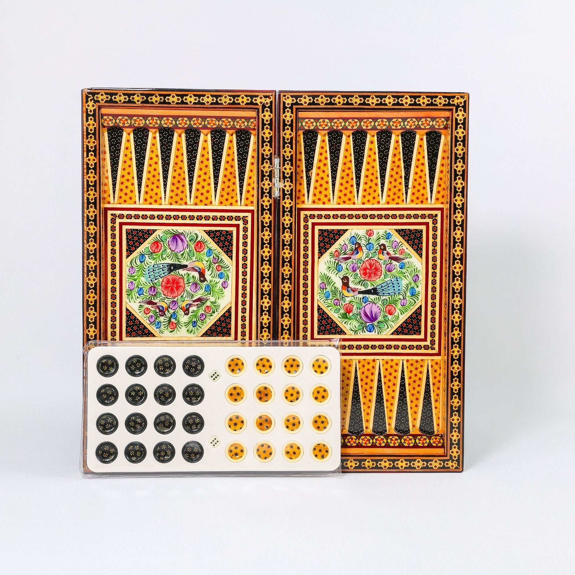 Chess Board - Size 40 - Tazhib & Flower Design - 27 - Meraas Gallery
