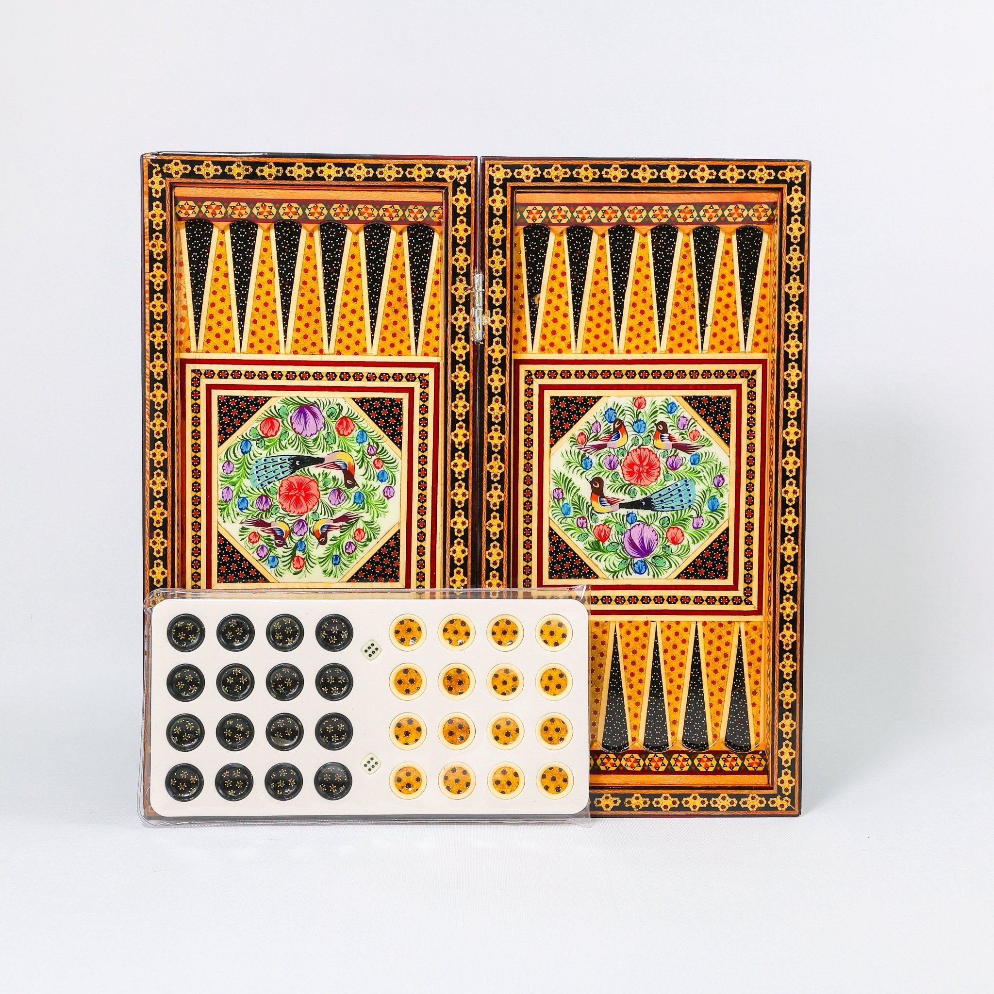 Chess Board - Size 40 - Tazhib & Flower Design - 27 - Meraas Gallery